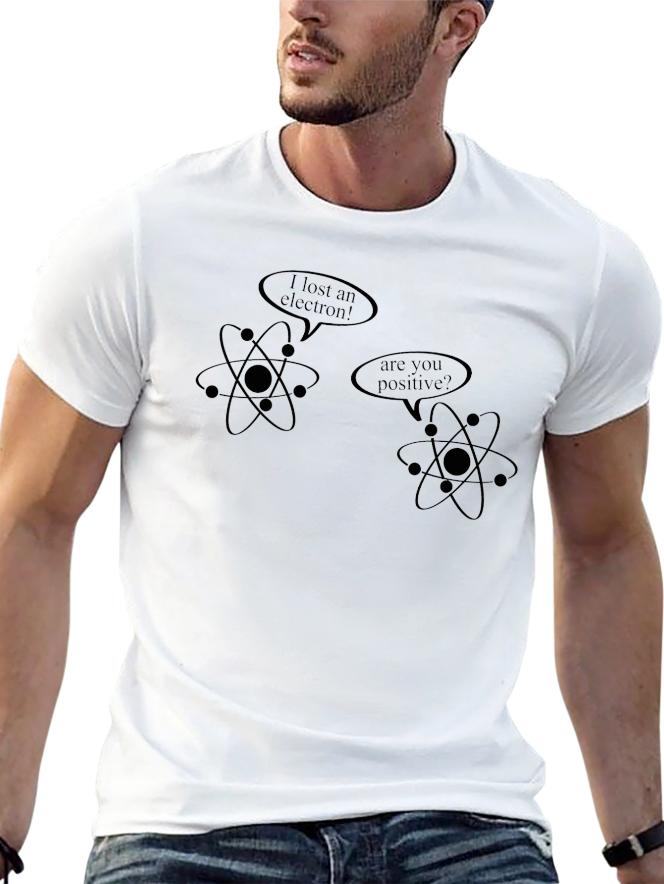 Funny Science Pun T-Shirt - Lost an Electron?