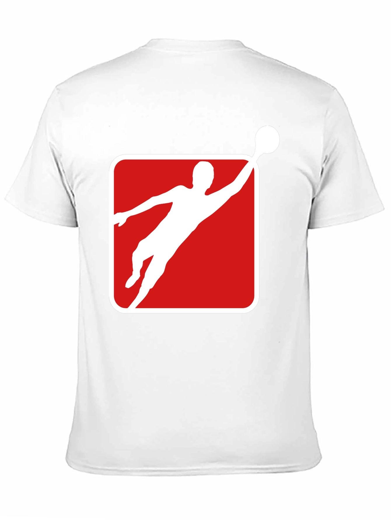 Athlete Graphic Tee - Black Cotton Blend T-Shirt