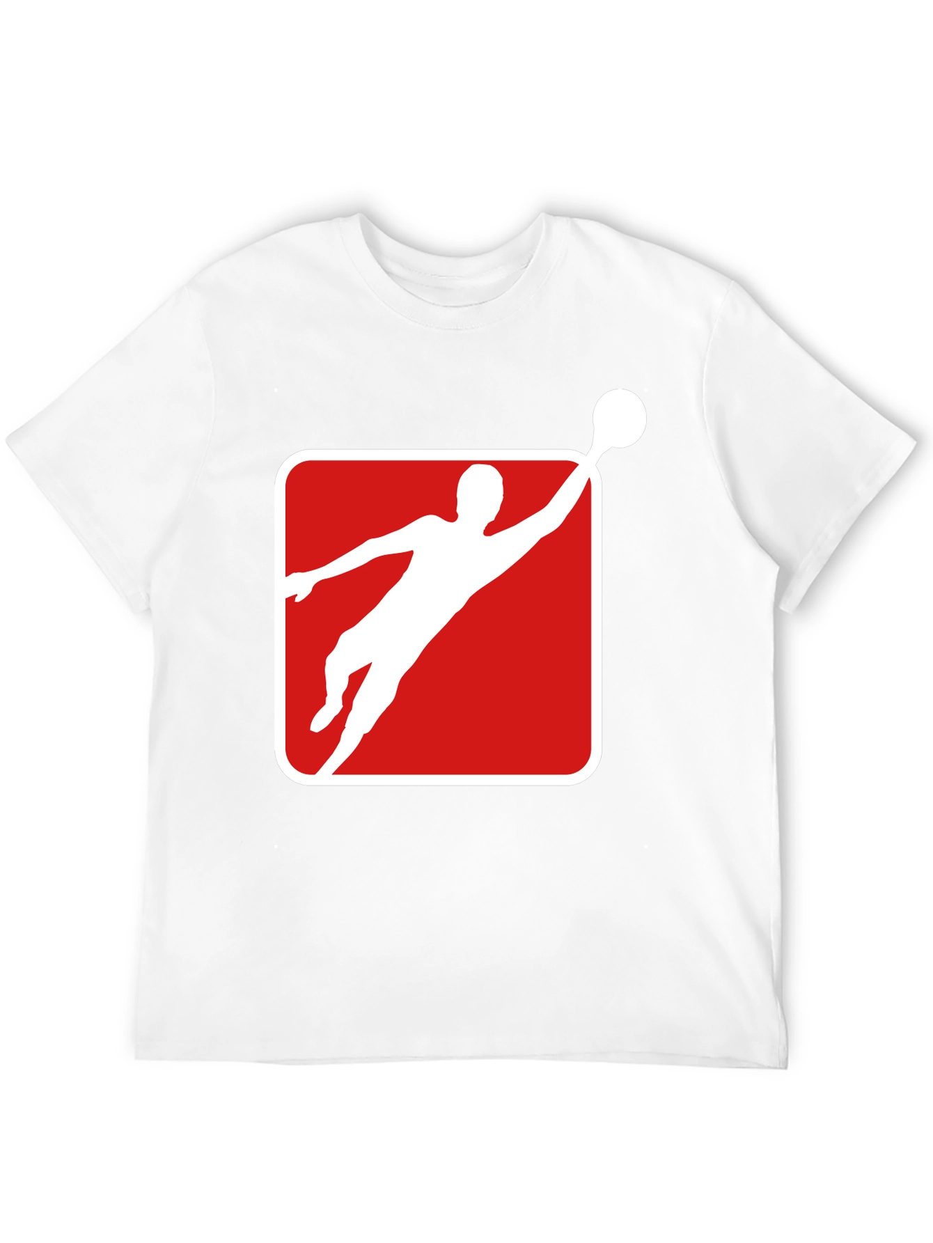 Athlete Graphic Tee - Black Cotton Blend T-Shirt