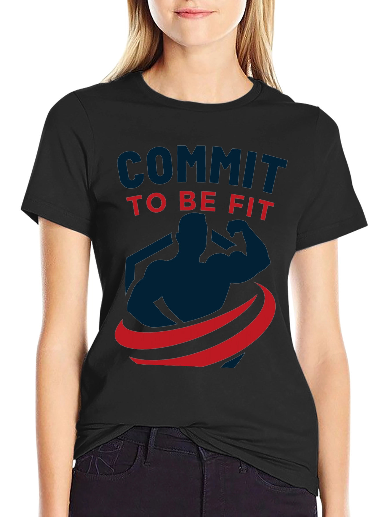 Commit to be Fit Graphic T-Shirt Gym Wear