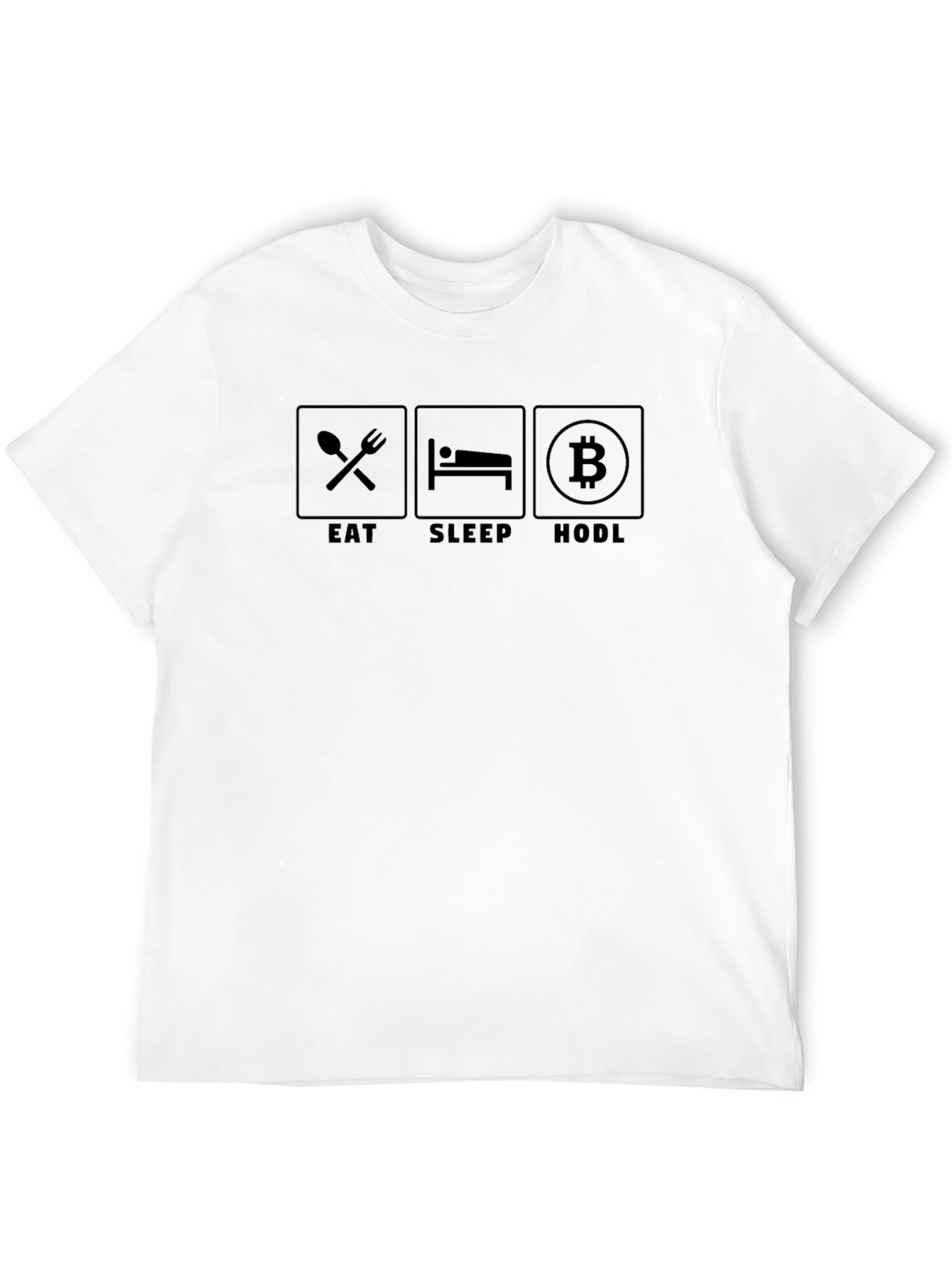 Eat Sleep HODL Bitcoin Crypto T-Shirt