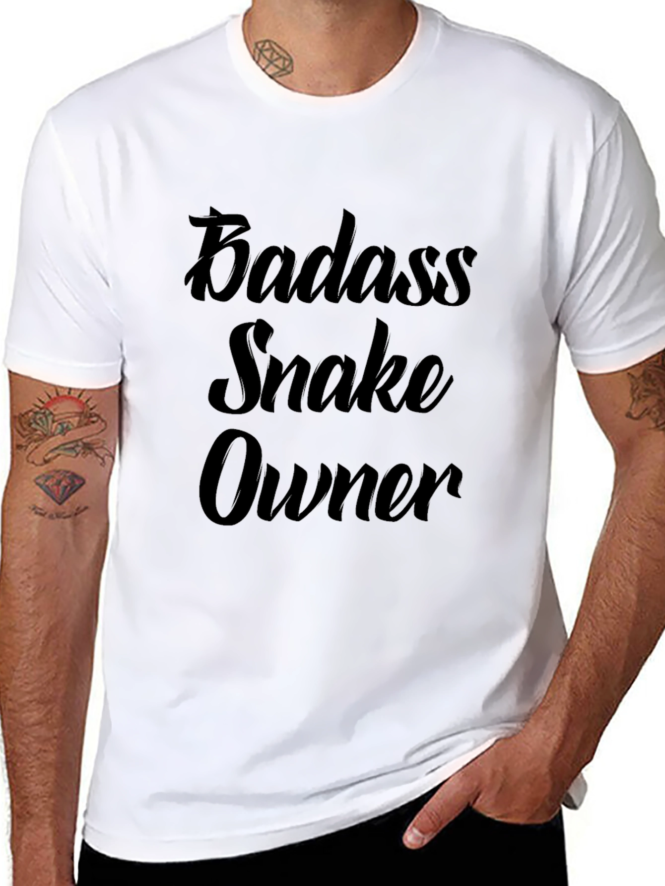 Badass Snake Owner T-Shirt - Premium Quality Cotton