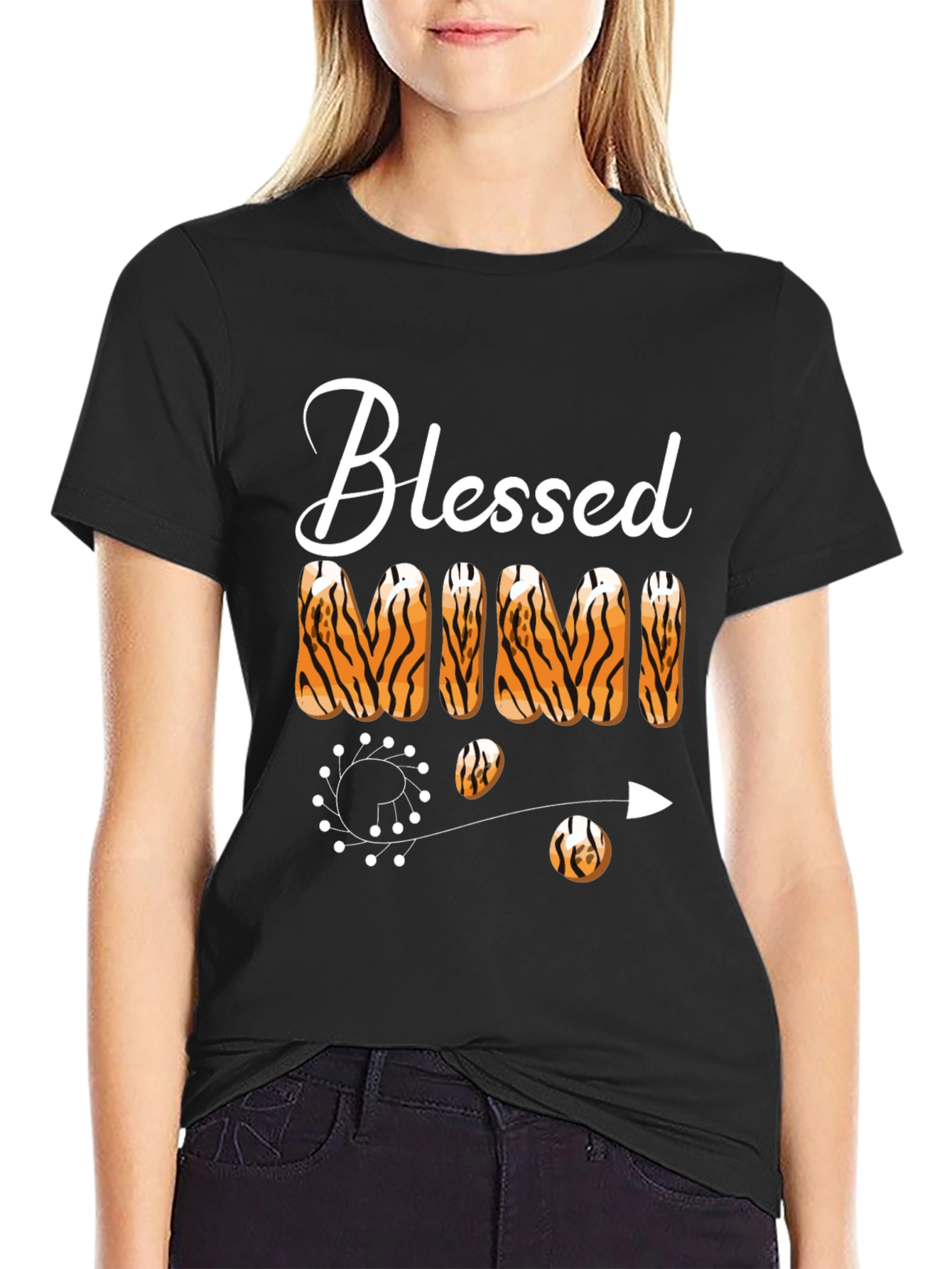 Blessed Mimi Tiger Print T-Shirt