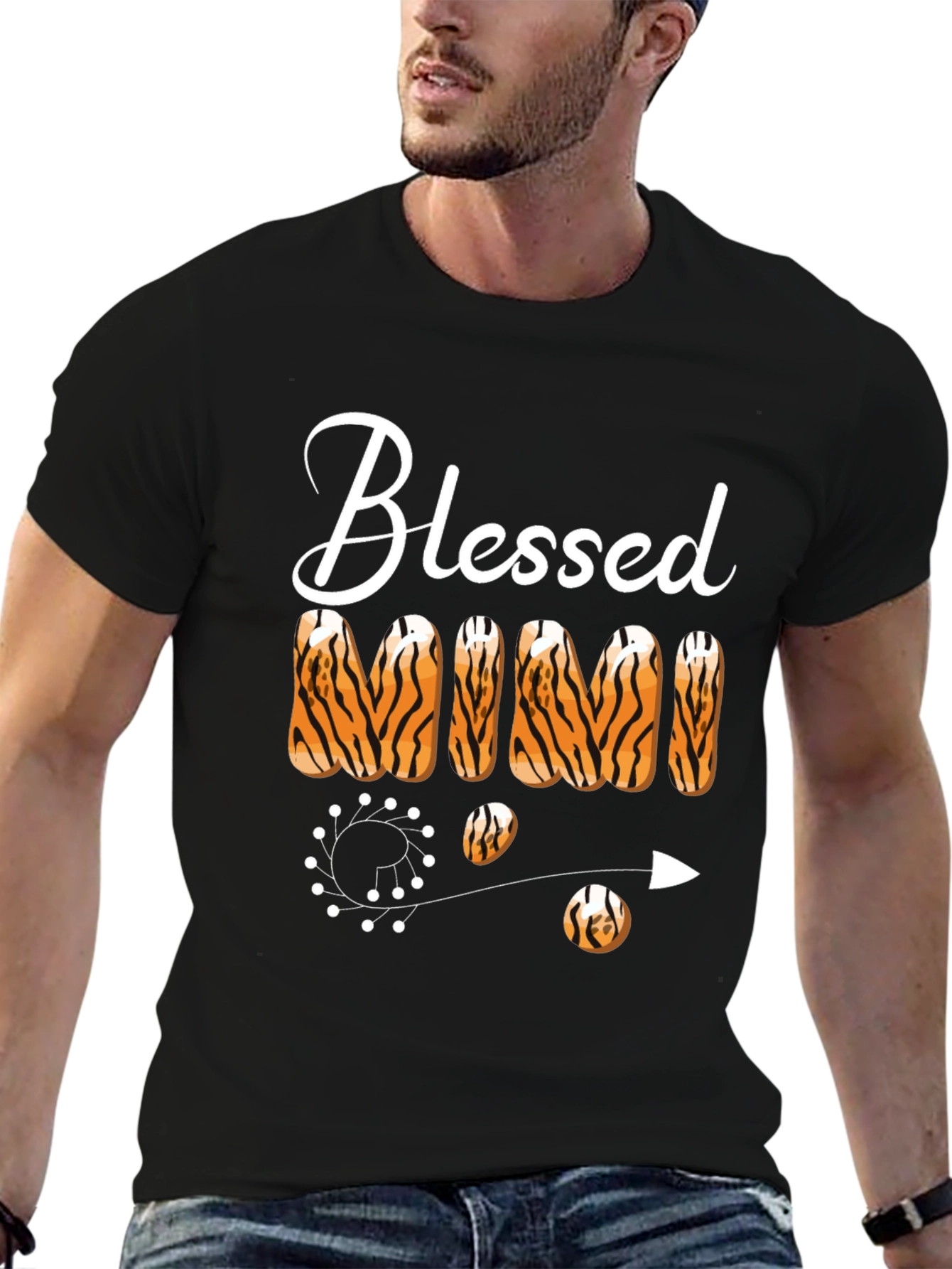Blessed Mimi Tiger Print T-Shirt