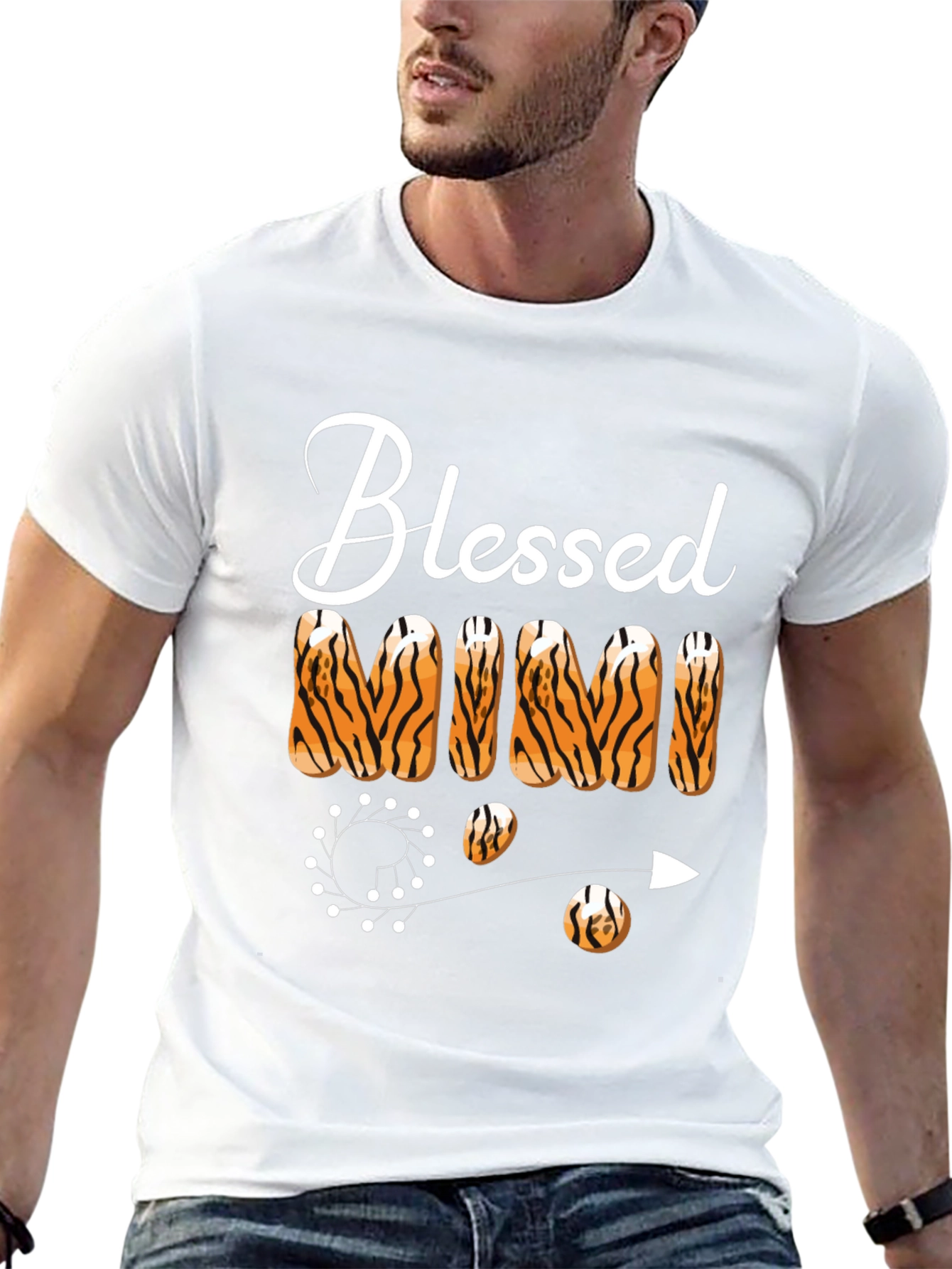 Blessed Mimi Tiger Print T-Shirt