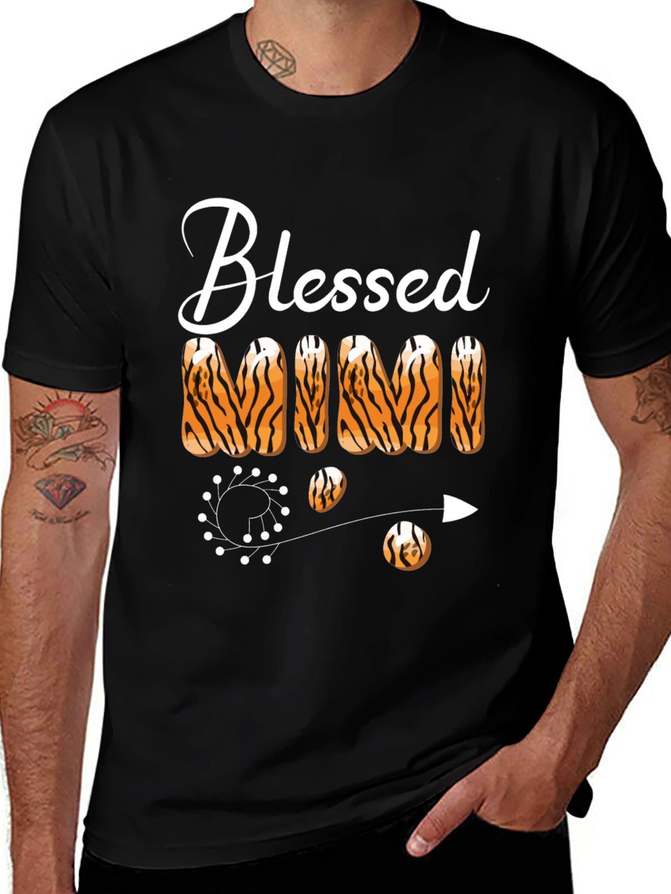 Blessed Mimi Tiger Print T-Shirt