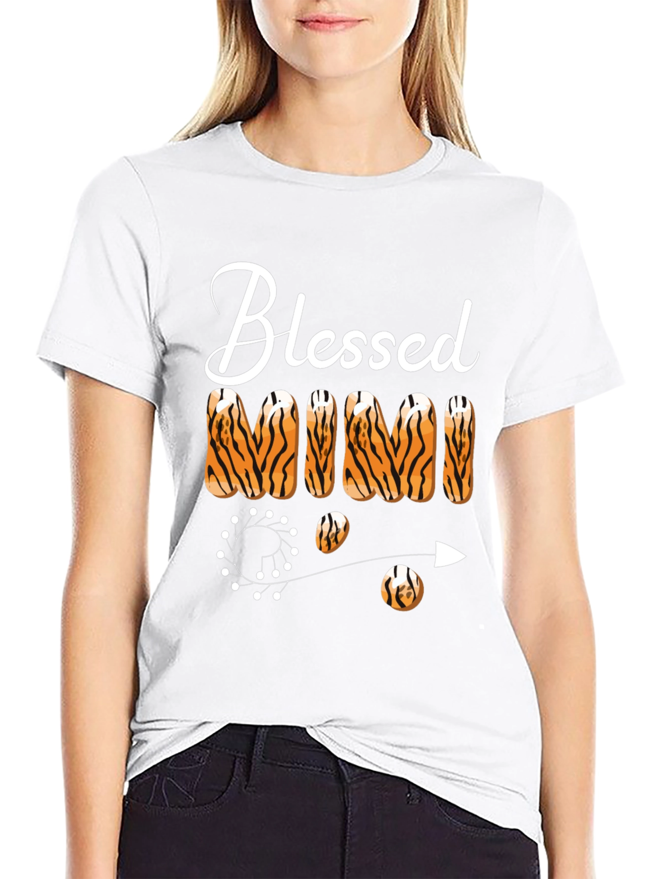 Blessed Mimi Tiger Print T-Shirt