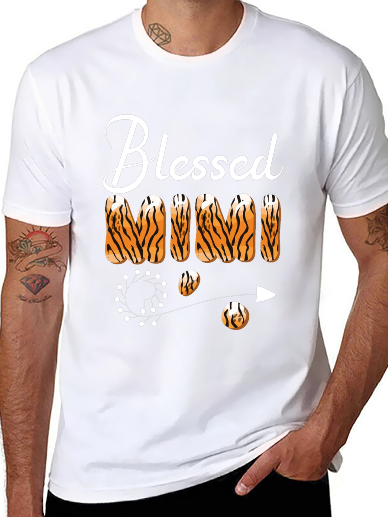 Blessed Mimi Tiger Print T-Shirt