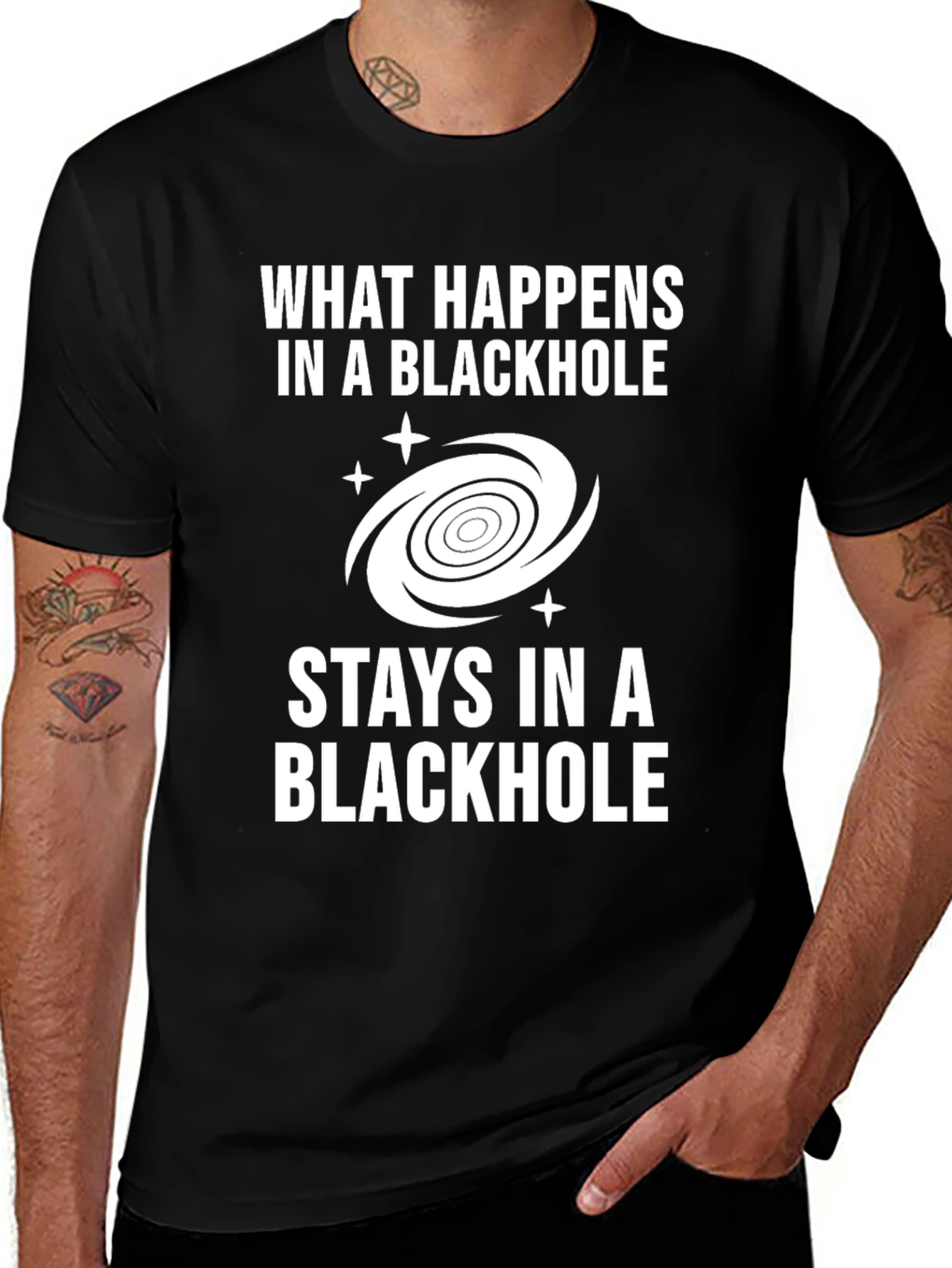 Black Hole Humor T-Shirt - Space Pun Tee