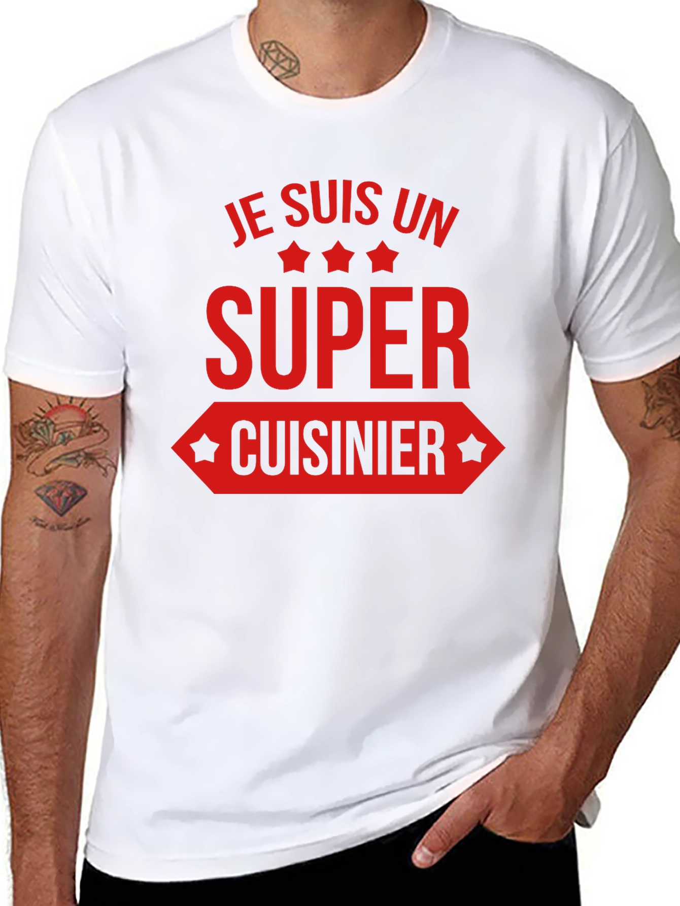 Super Cuisinier Graphic Tee - Chef T-Shirt
