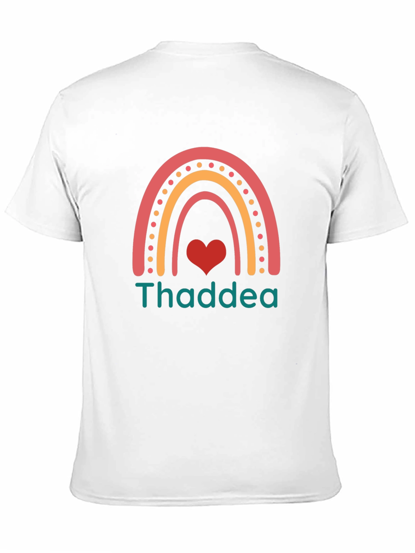 Thaddea Rainbow Heart T-Shirt - Black