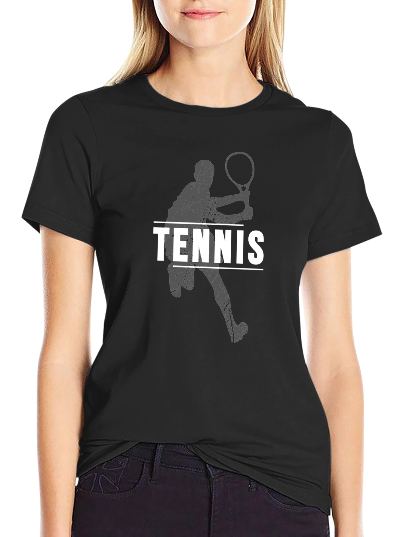 Tennis Player Graphic Tee - Stylish Sport T-Shirt