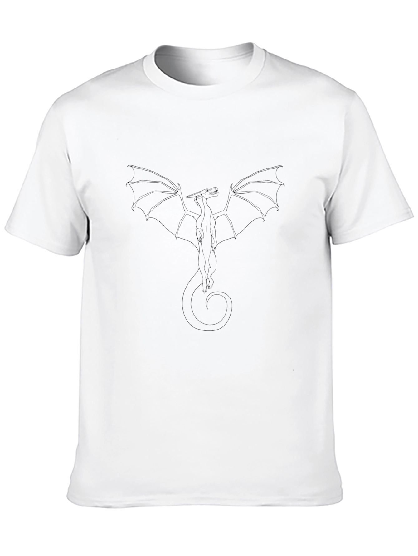 Black Dragon Outline T-Shirt