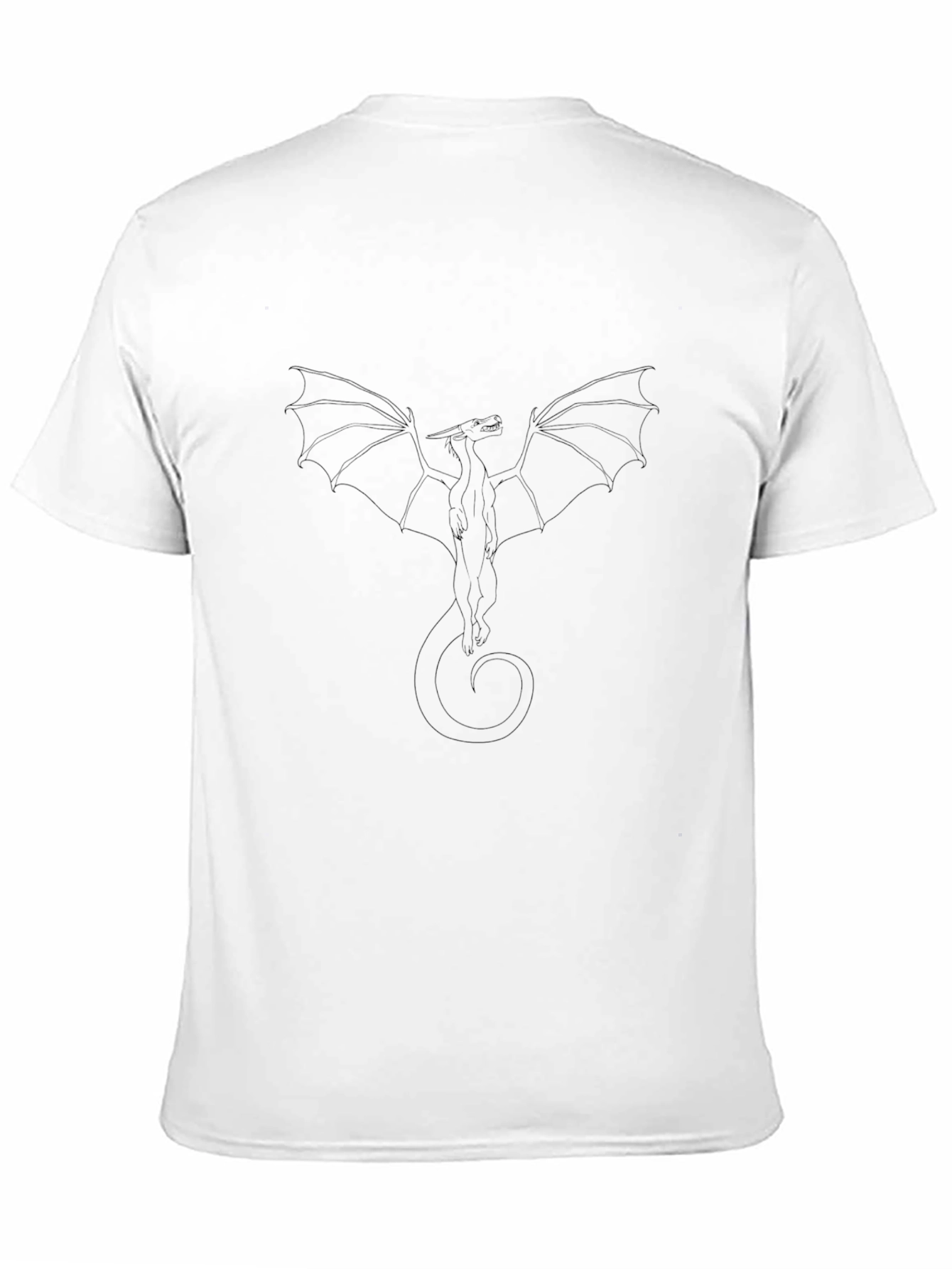 Black Dragon Outline T-Shirt