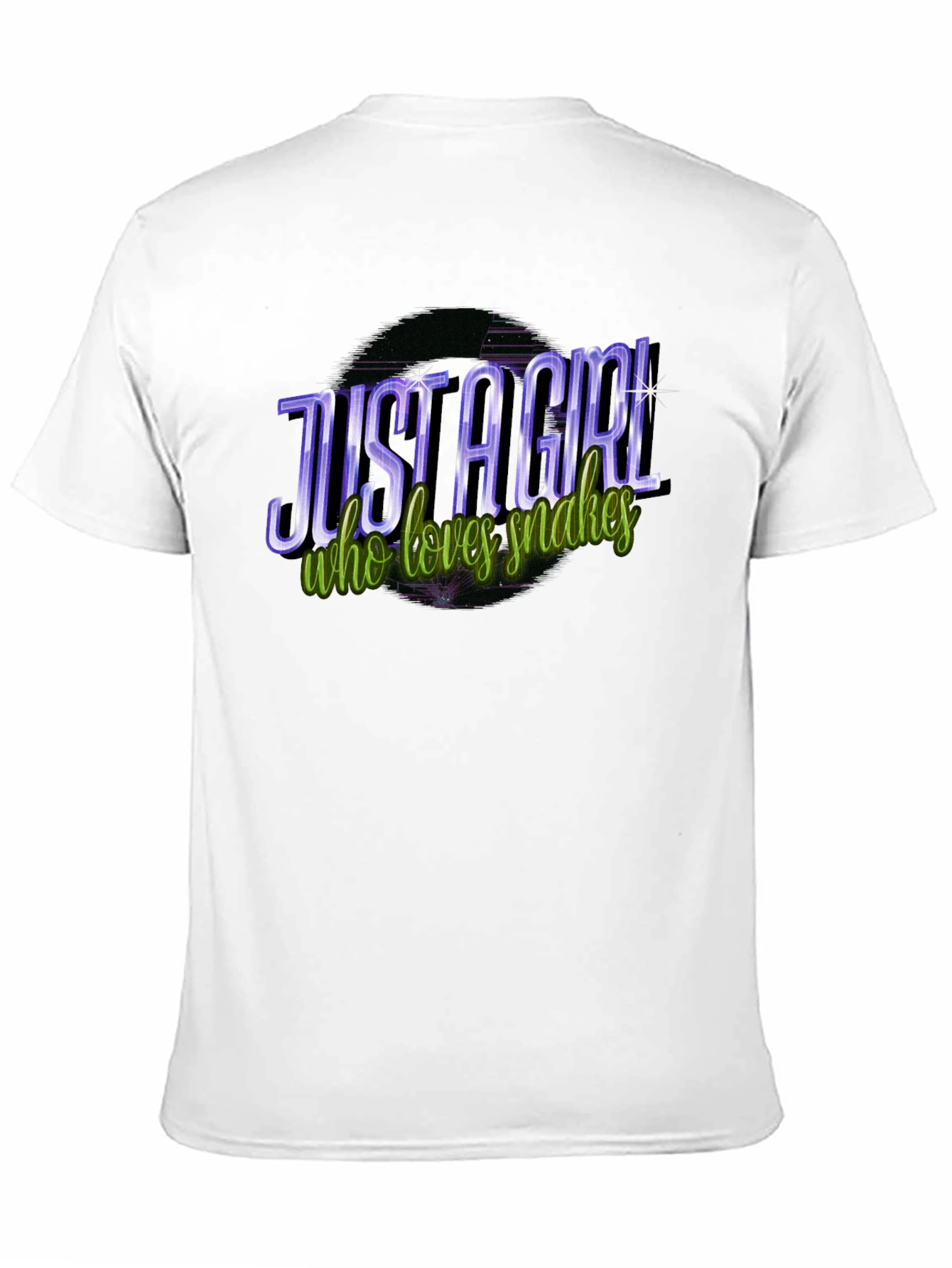 Just A Girl Who Loves Snakes Black T-Shirt