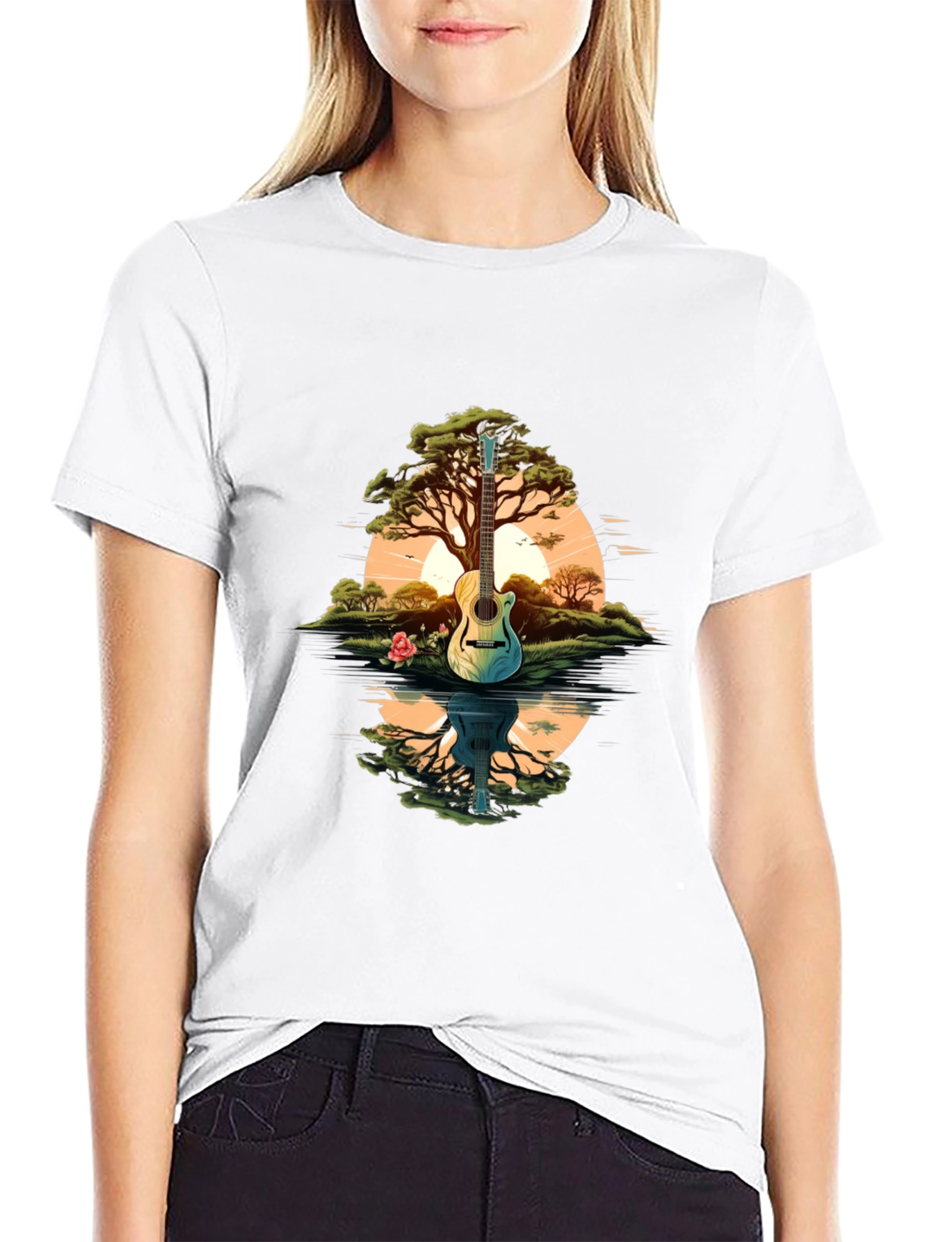 Nature Guitar Graphic Tee