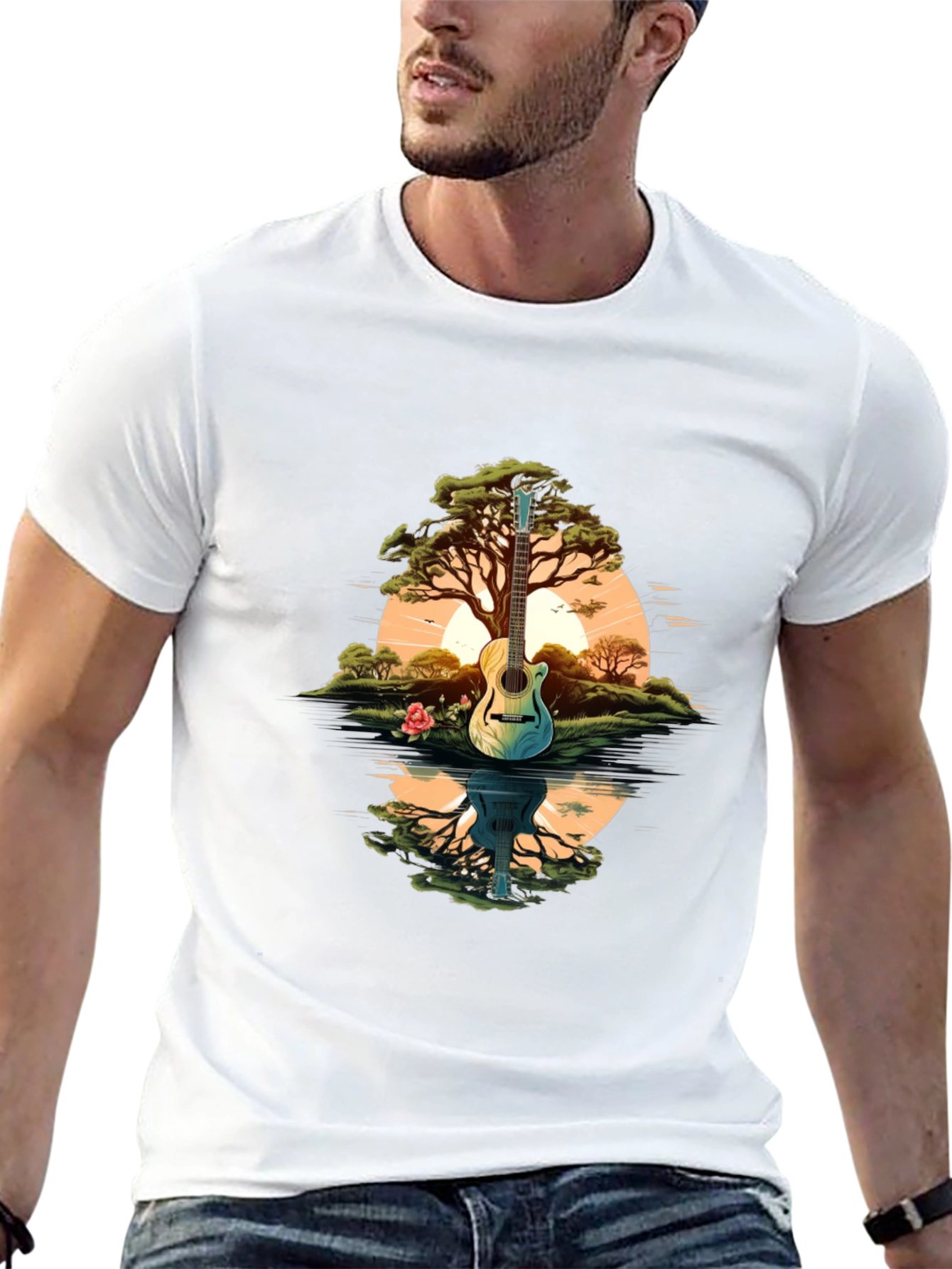 Nature Guitar Graphic Tee