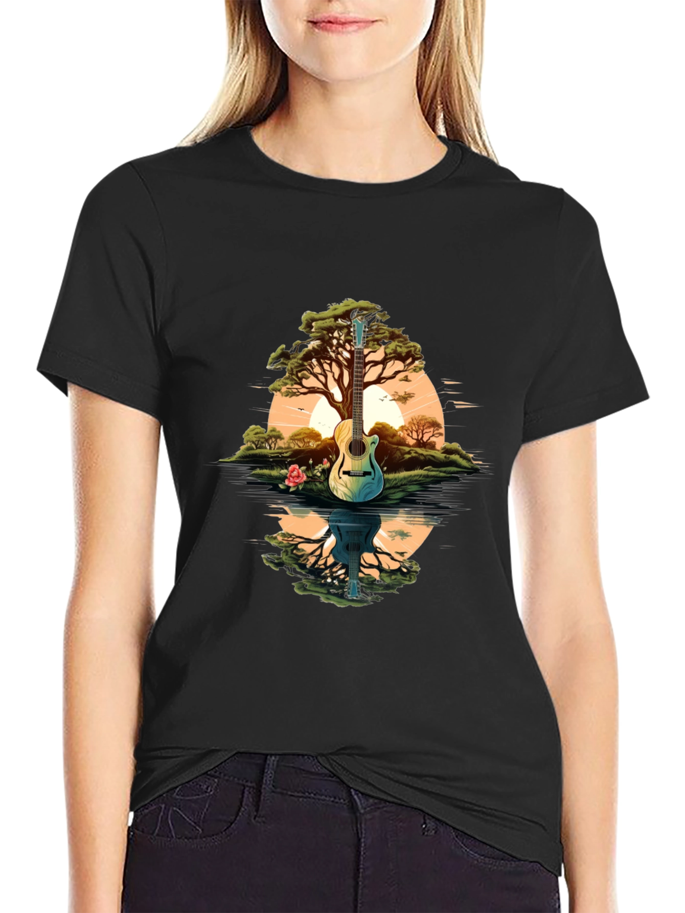 Nature Guitar Graphic Tee