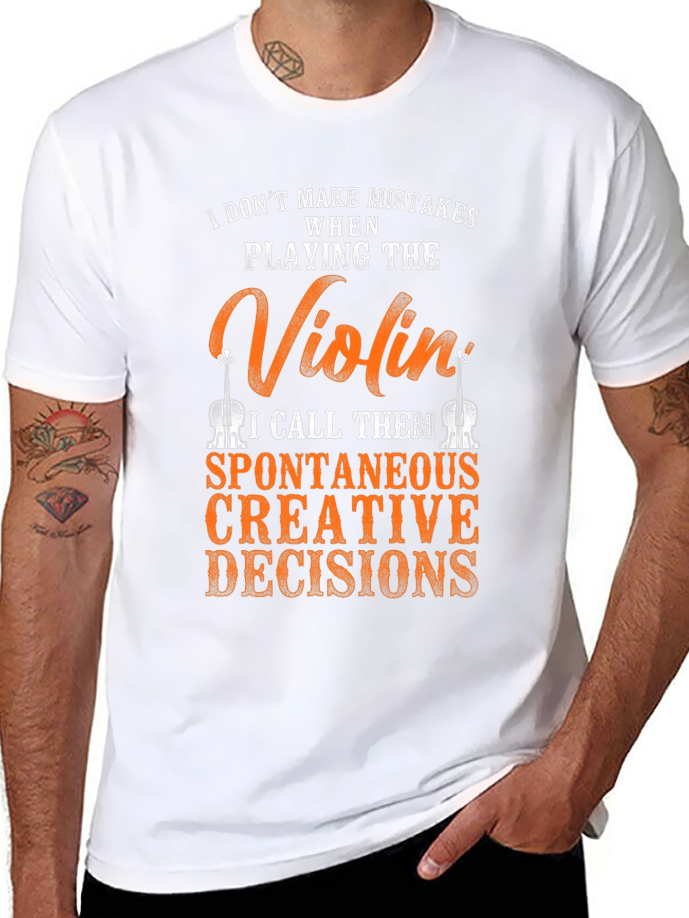 Violin Player T-Shirt: Spontaneous Creative Decisions