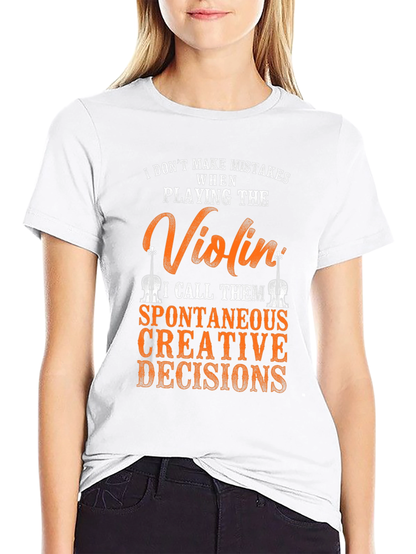Violin Player T-Shirt: Spontaneous Creative Decisions