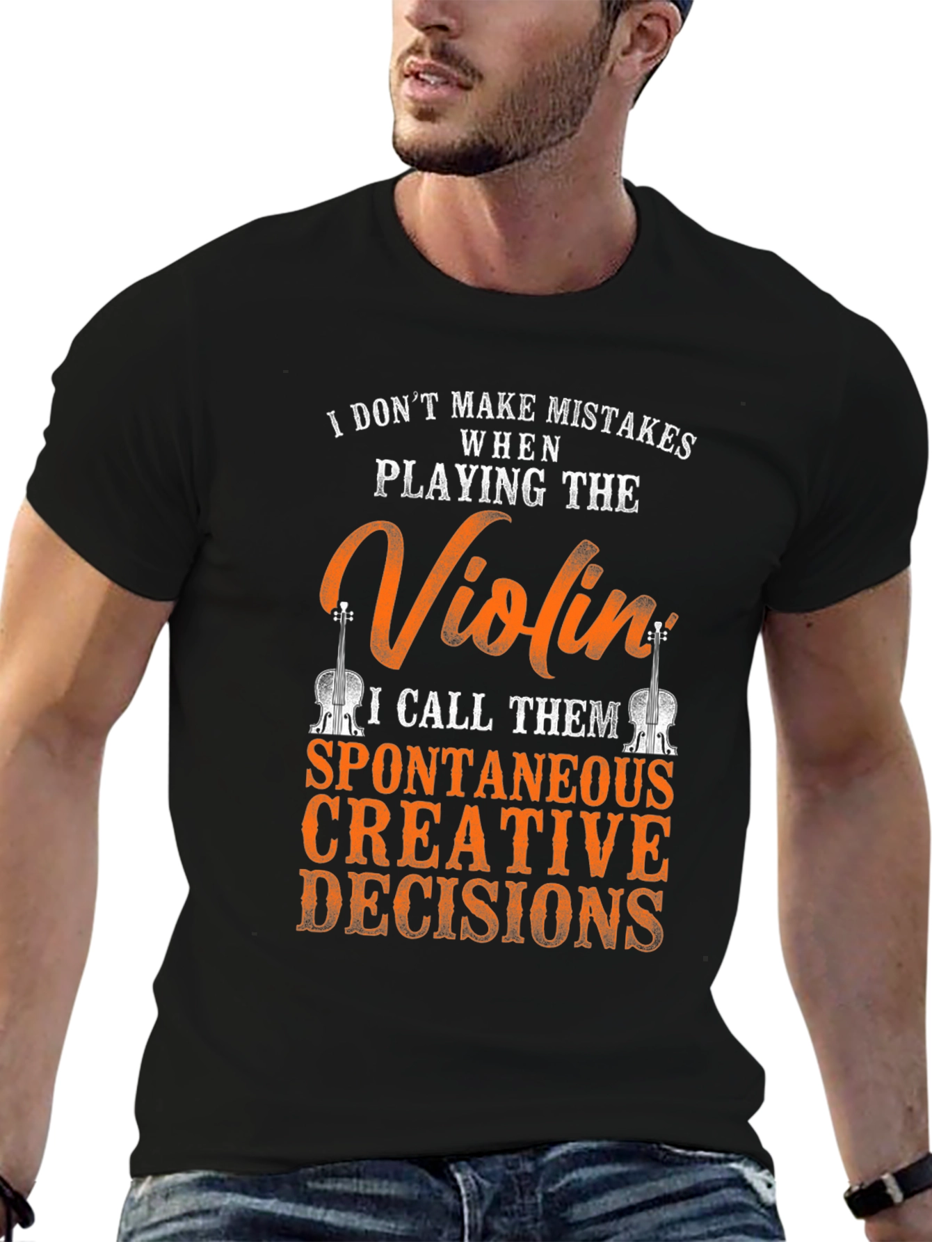 Violin Player T-Shirt: Spontaneous Creative Decisions