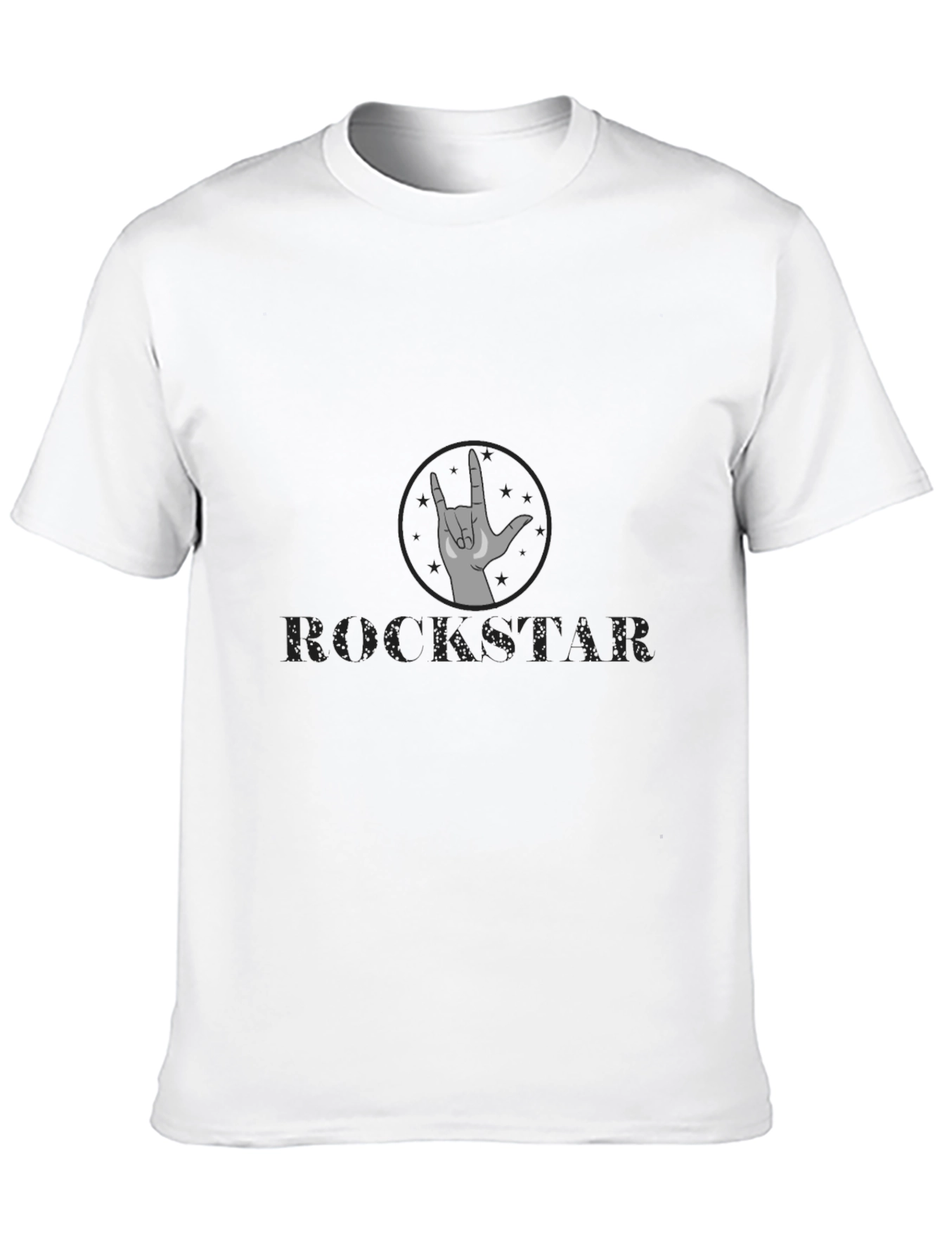 Rockstar Graphic Tee - Black Cotton Comfort