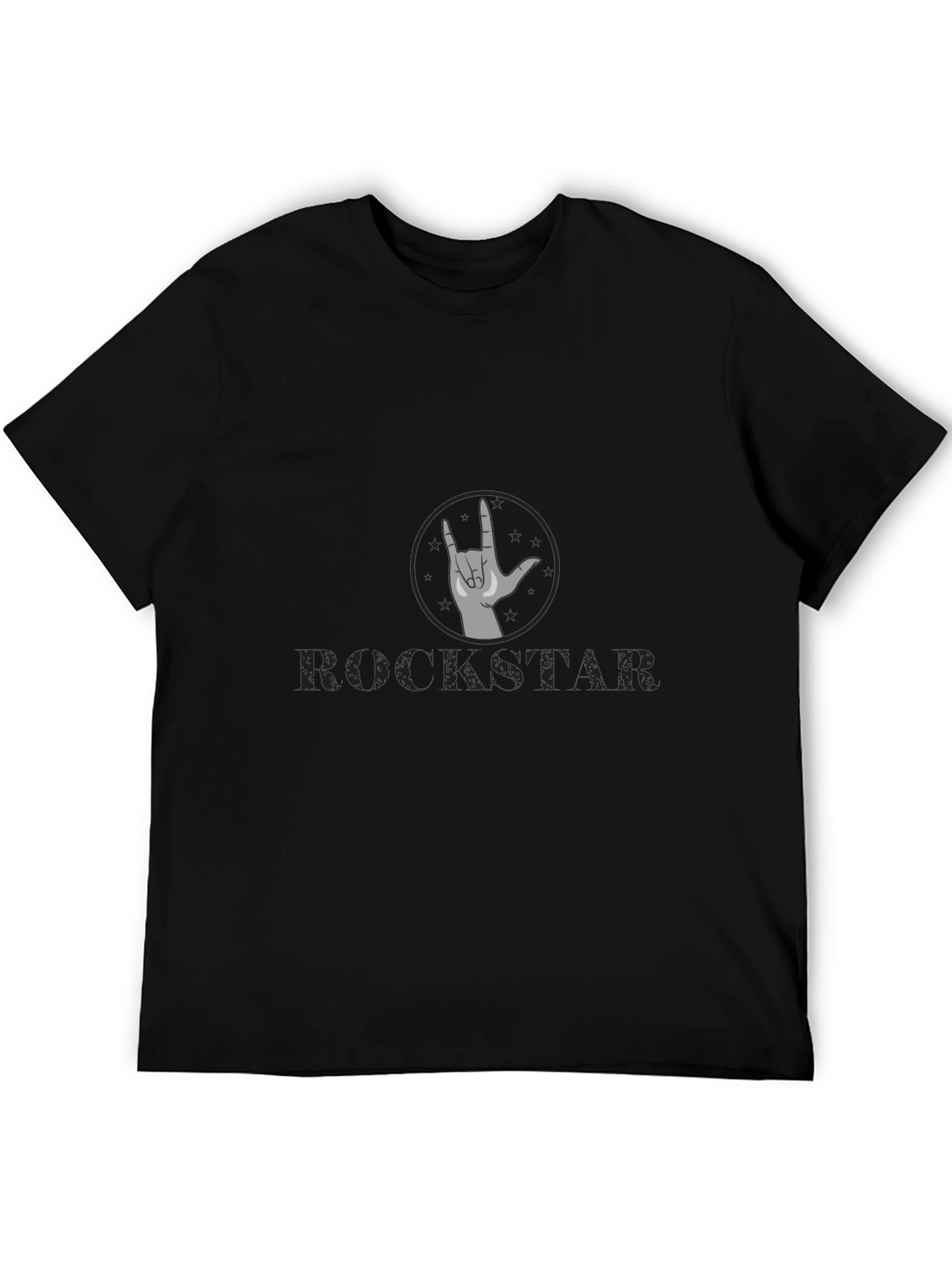 Rockstar Graphic Tee - Black Cotton Comfort