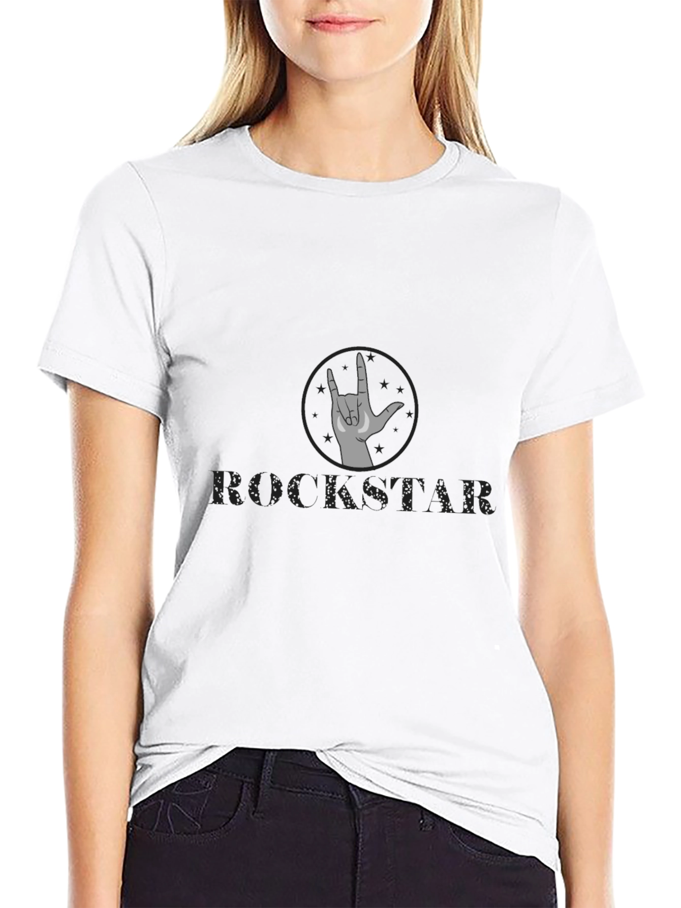 Rockstar Graphic Tee - Black Cotton Comfort
