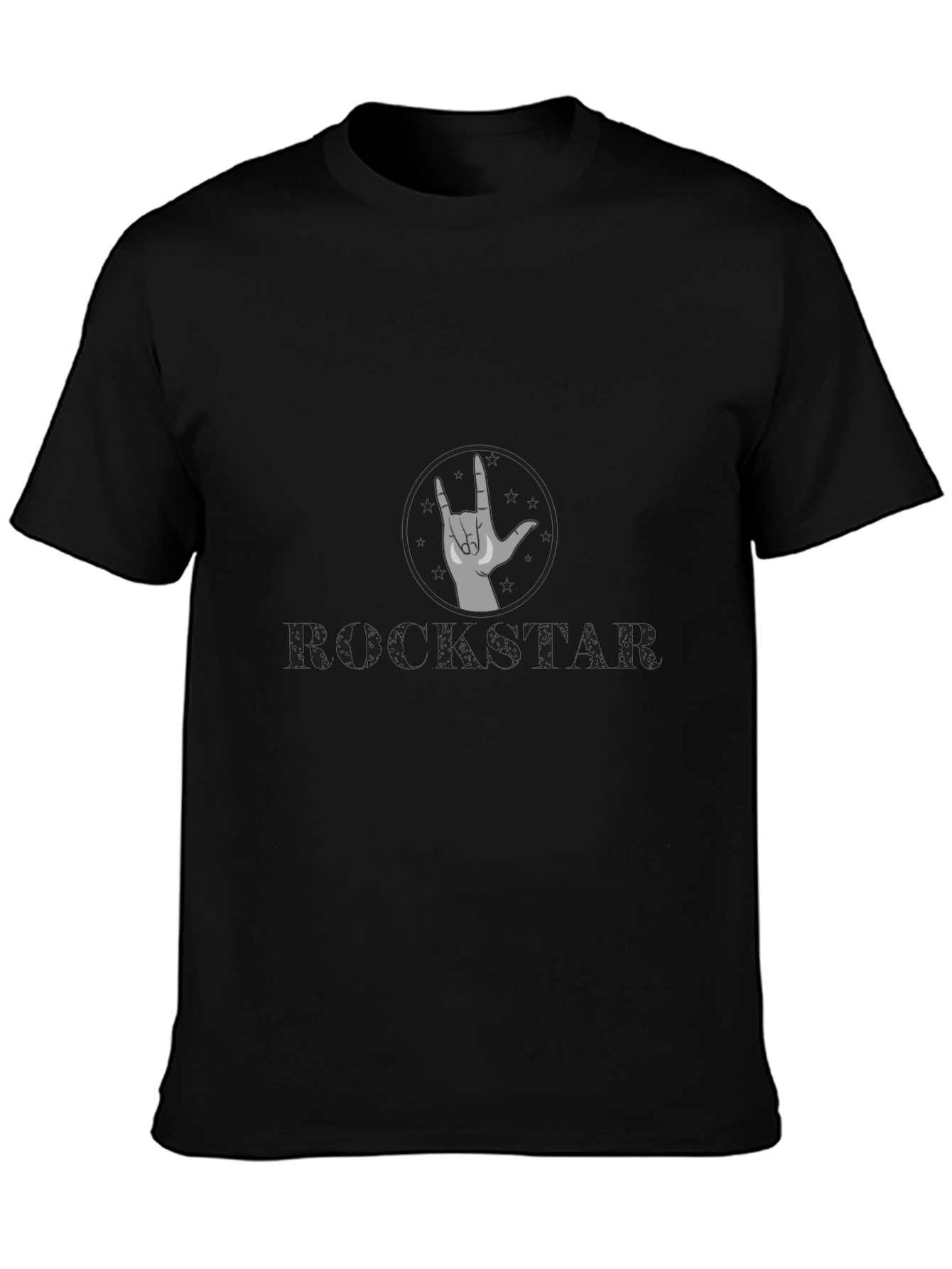 Rockstar Graphic Tee - Black Cotton Comfort