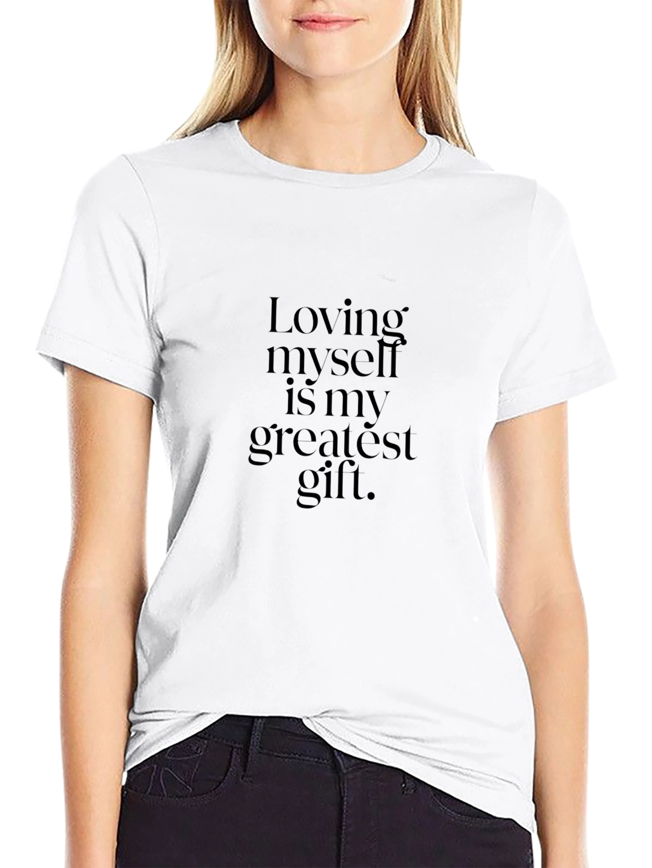Loving Myself - Black Graphic Tee