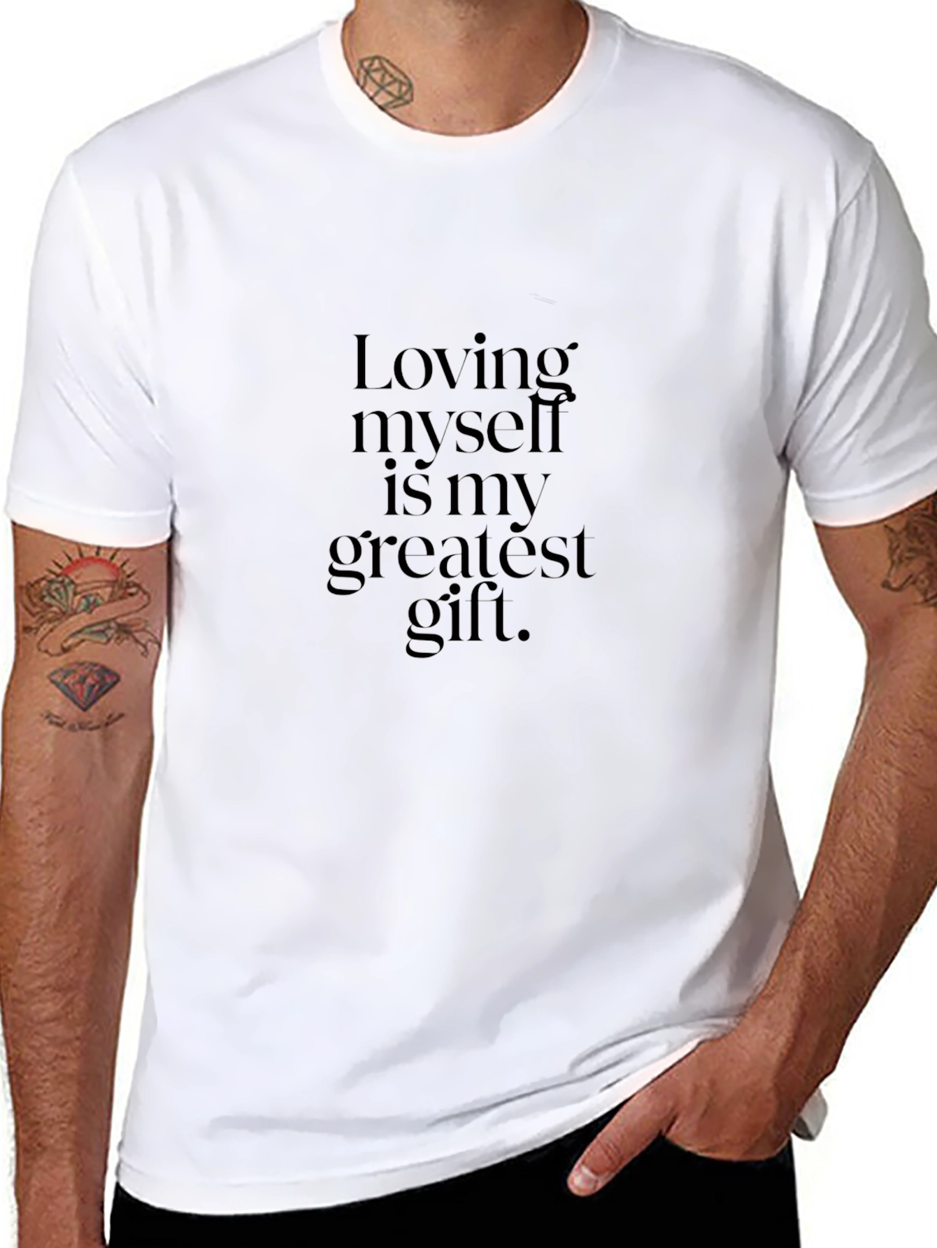 Loving Myself - Black Graphic Tee