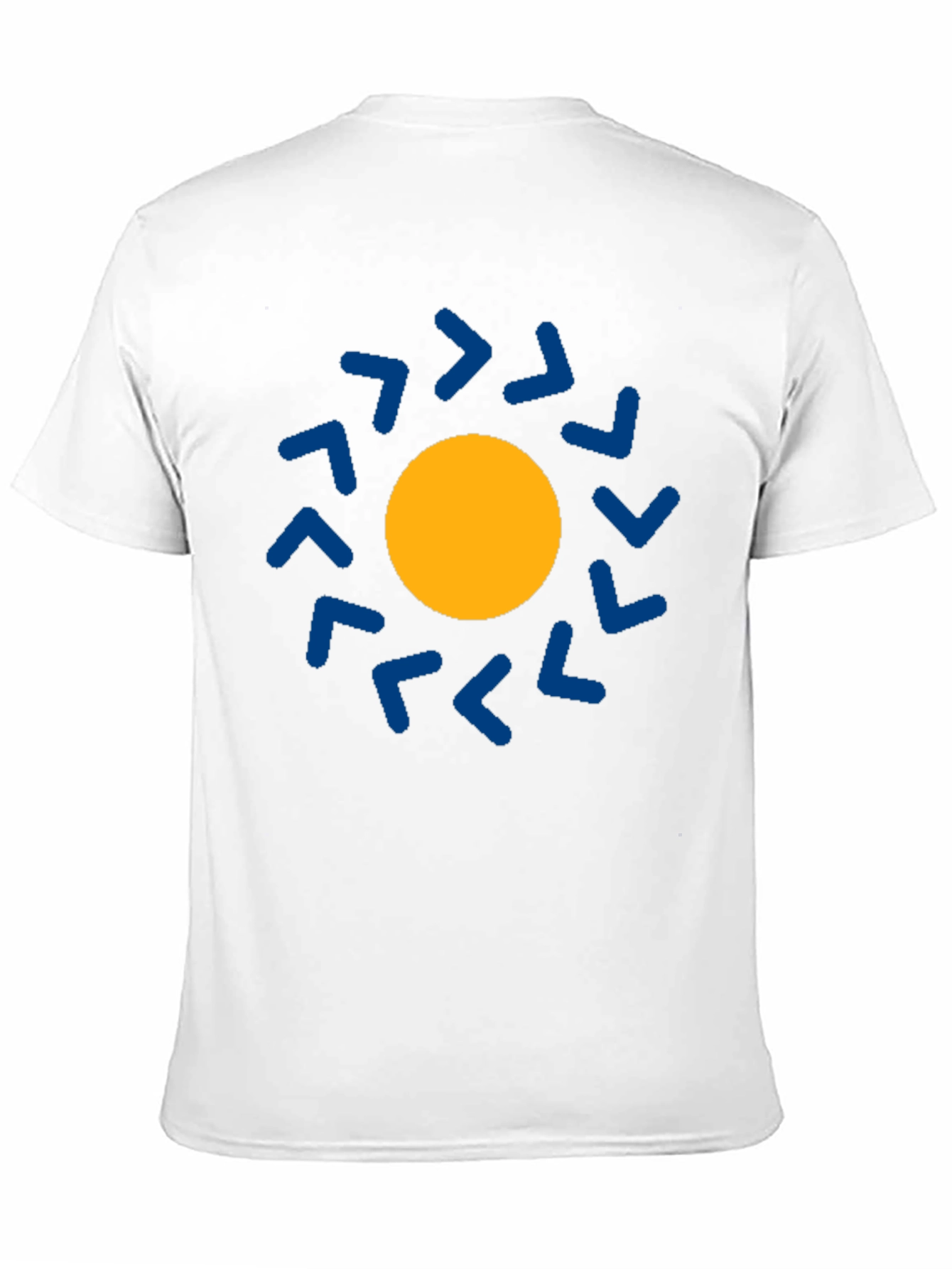 Geometric Sun Graphic Tee - Modern Casual Style
