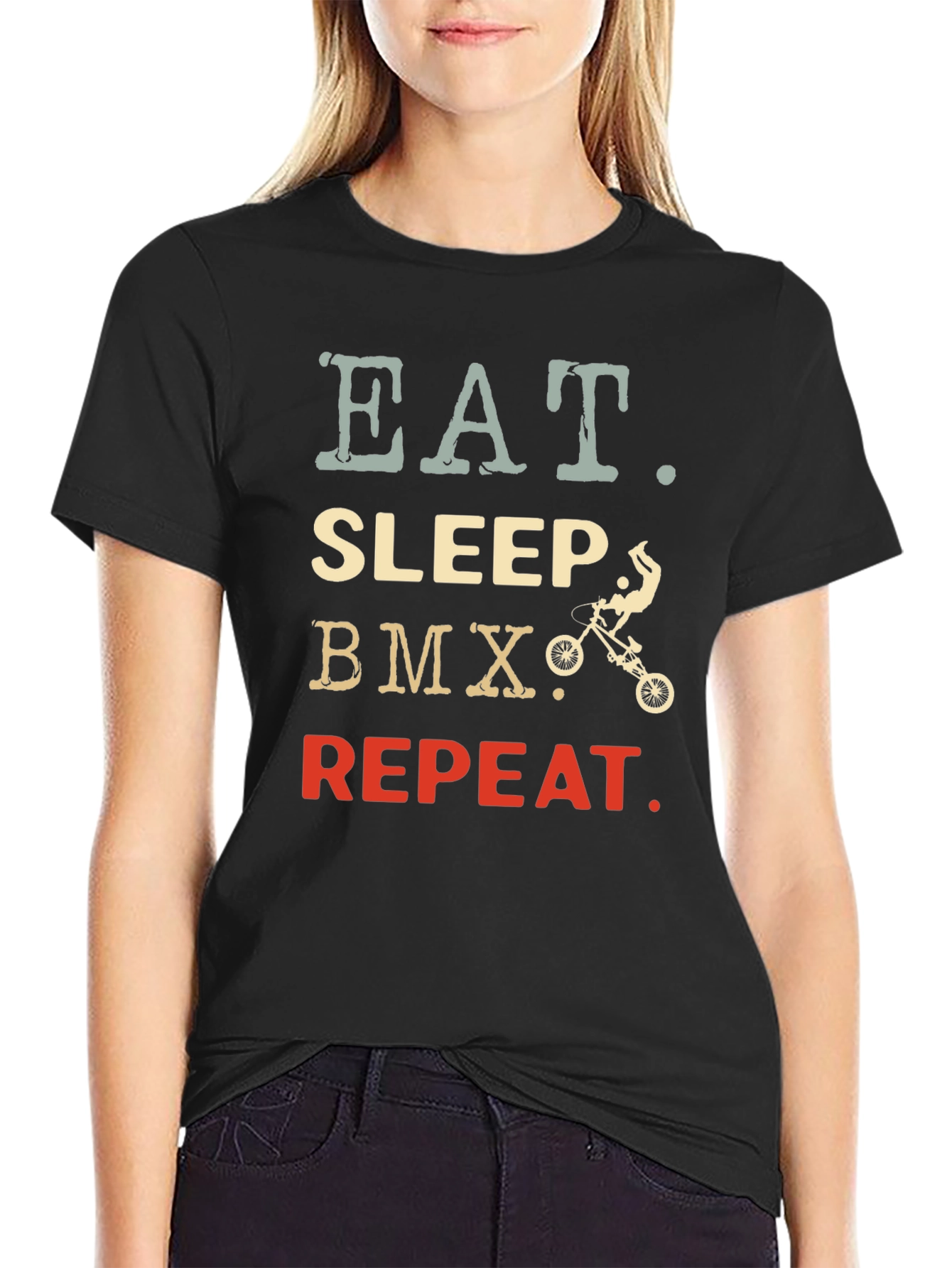Eat Sleep BMX Repeat Graphic Tee