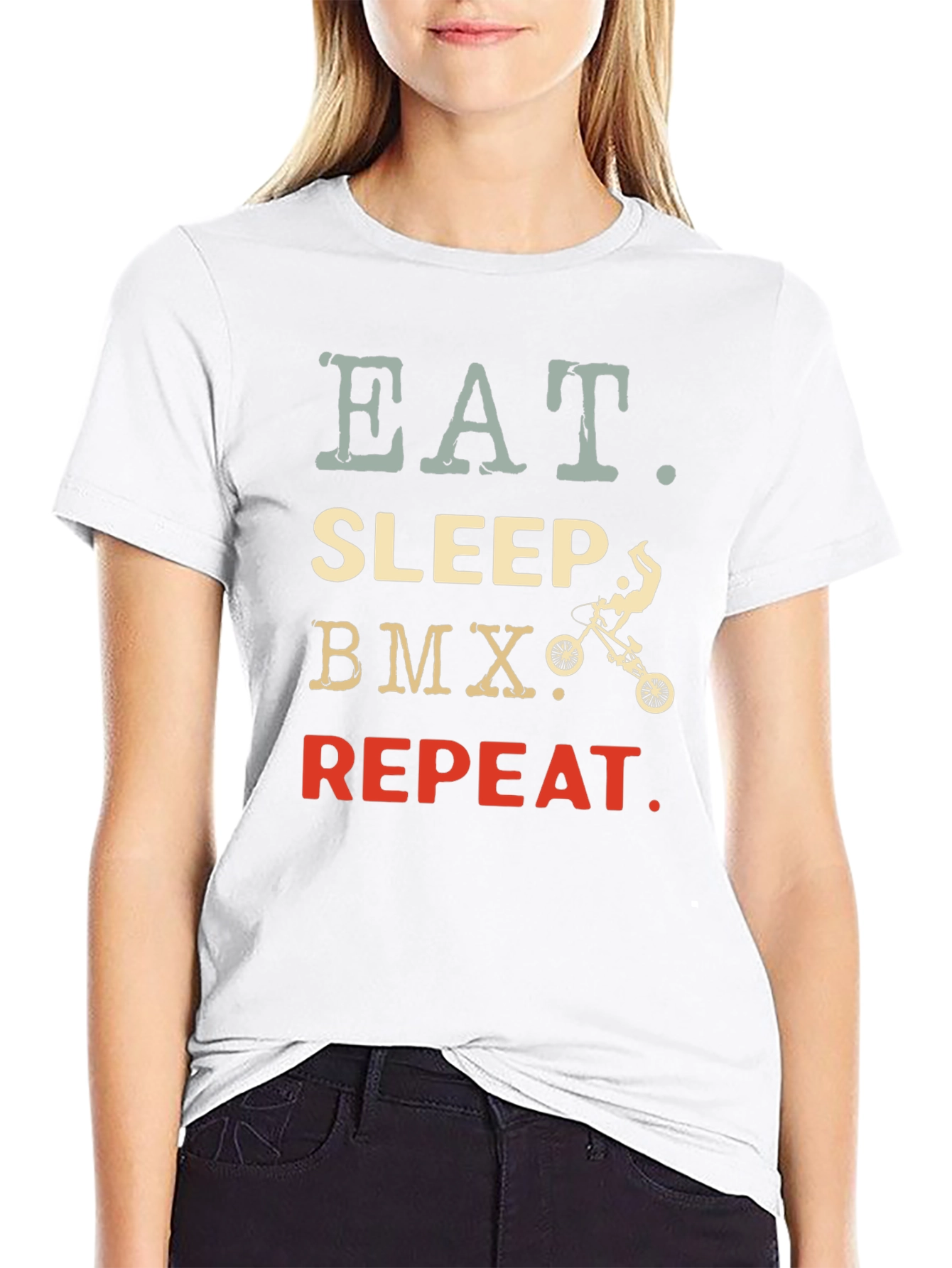 Eat Sleep BMX Repeat Graphic Tee