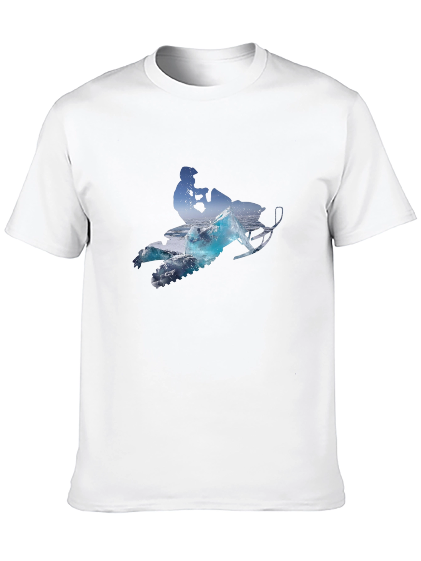 Snowmobile Graphic Tee - Ride the Winter Waves