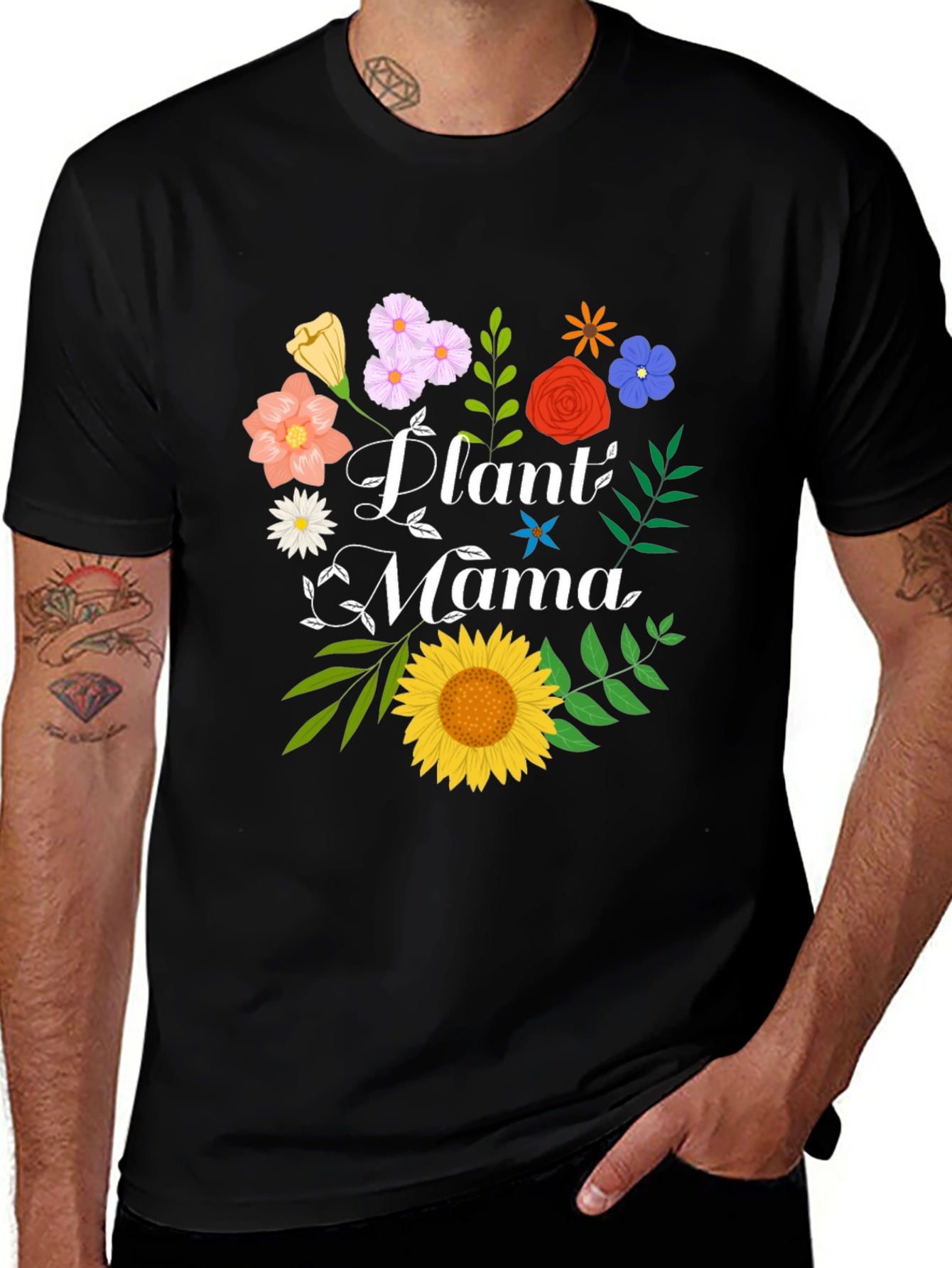 Plant Mama Graphic Tee - Floral Design