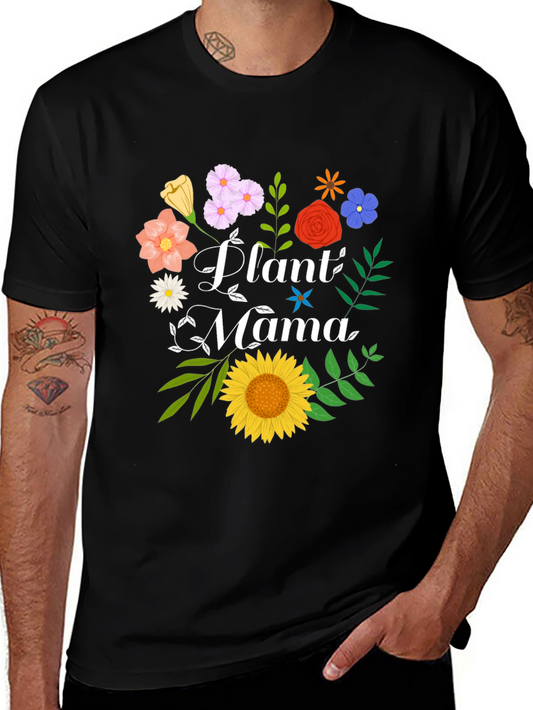 Plant Mama Graphic Tee - Floral Design