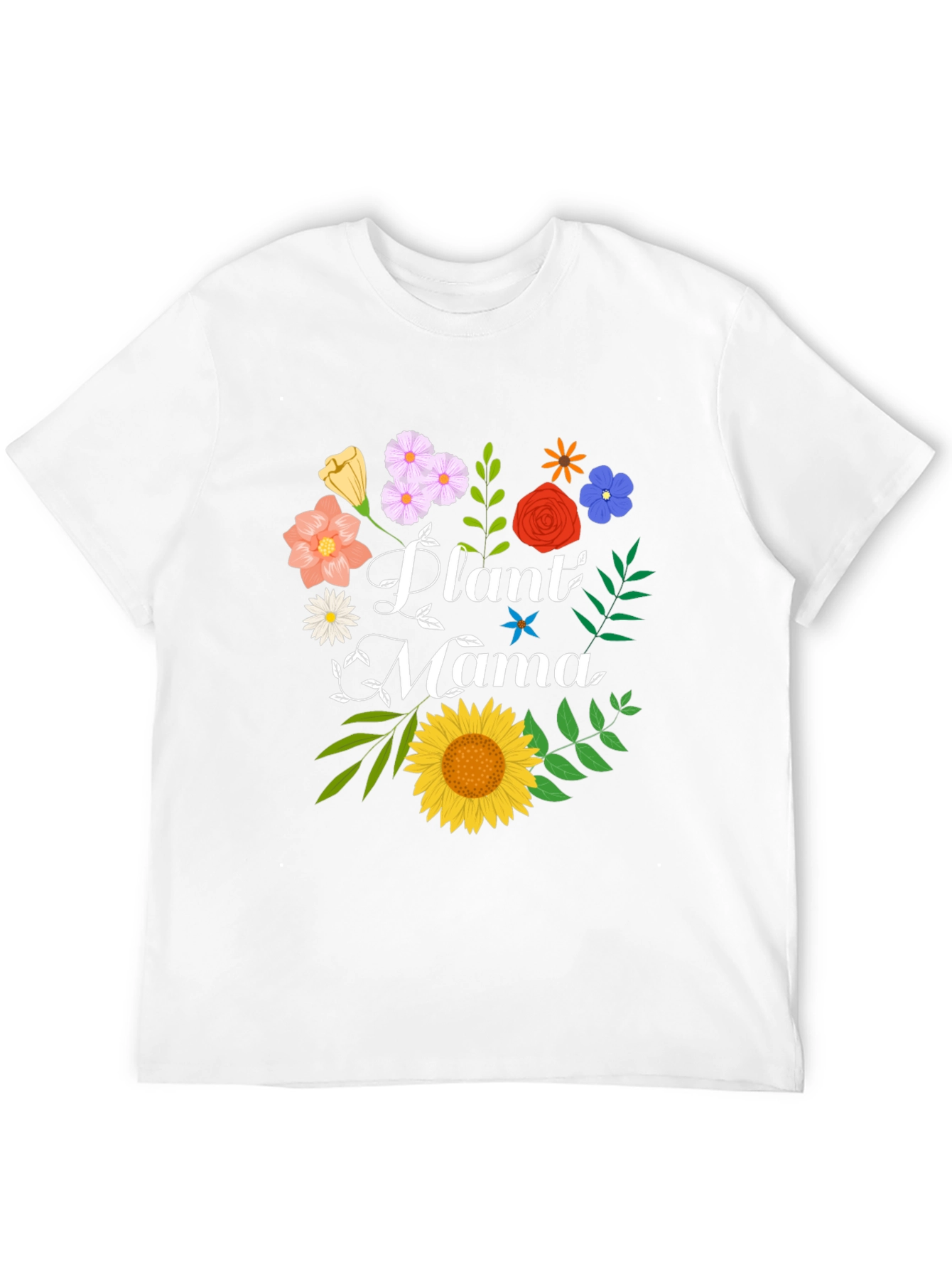 Plant Mama Graphic Tee - Floral Design
