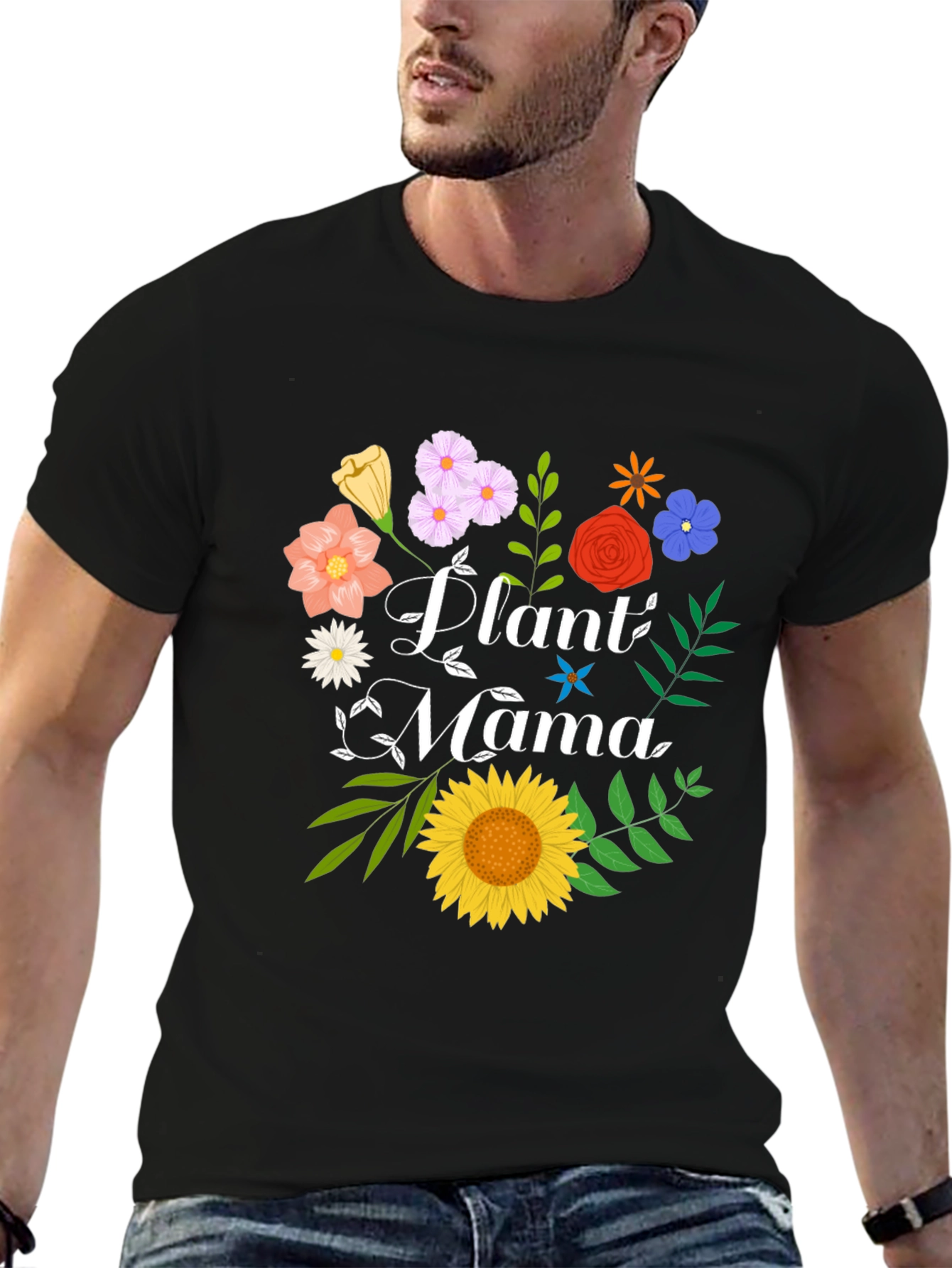 Plant Mama Graphic Tee - Floral Design