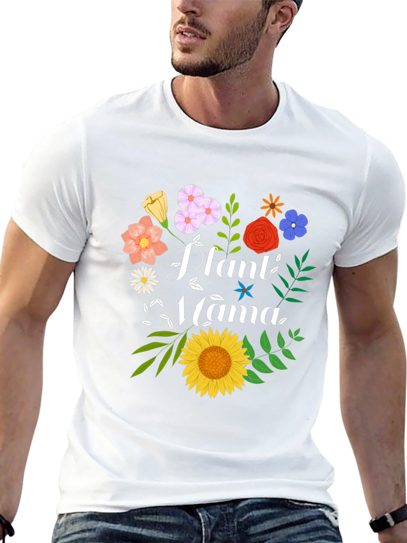 Plant Mama Graphic Tee - Floral Design