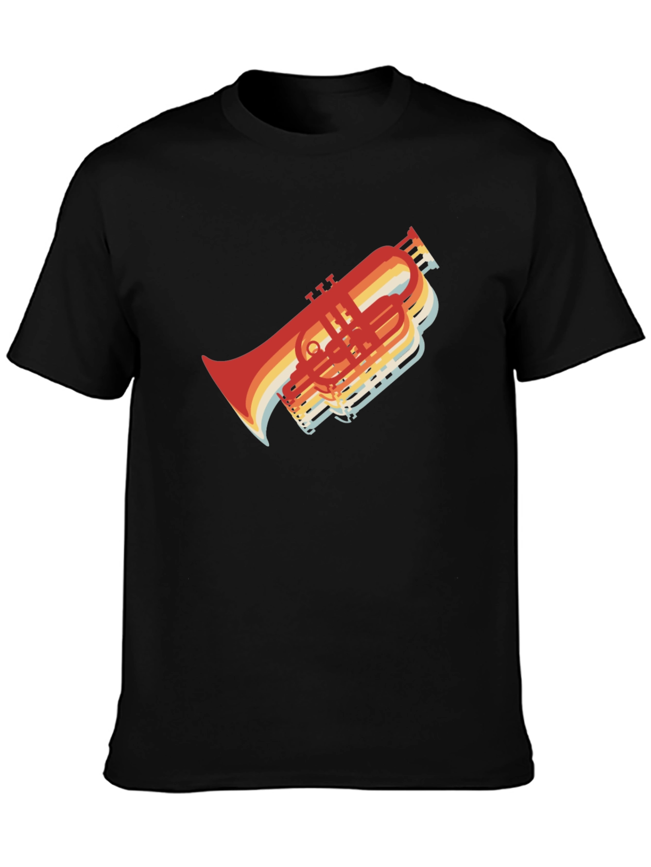 Retro Trombone T-Shirt - Musicians Style