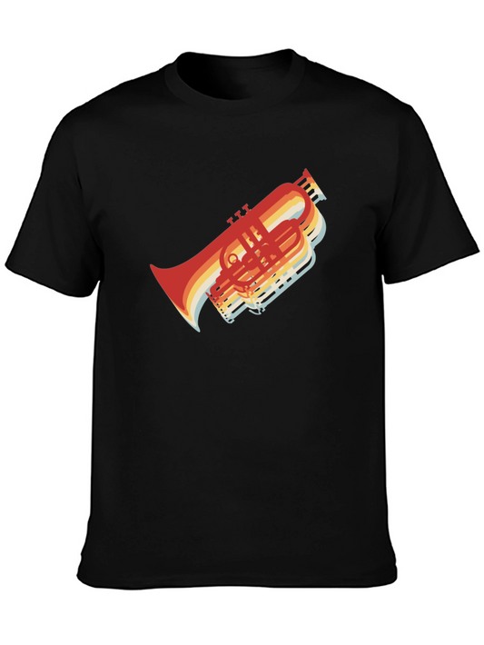Retro Trombone T-Shirt - Musicians Style