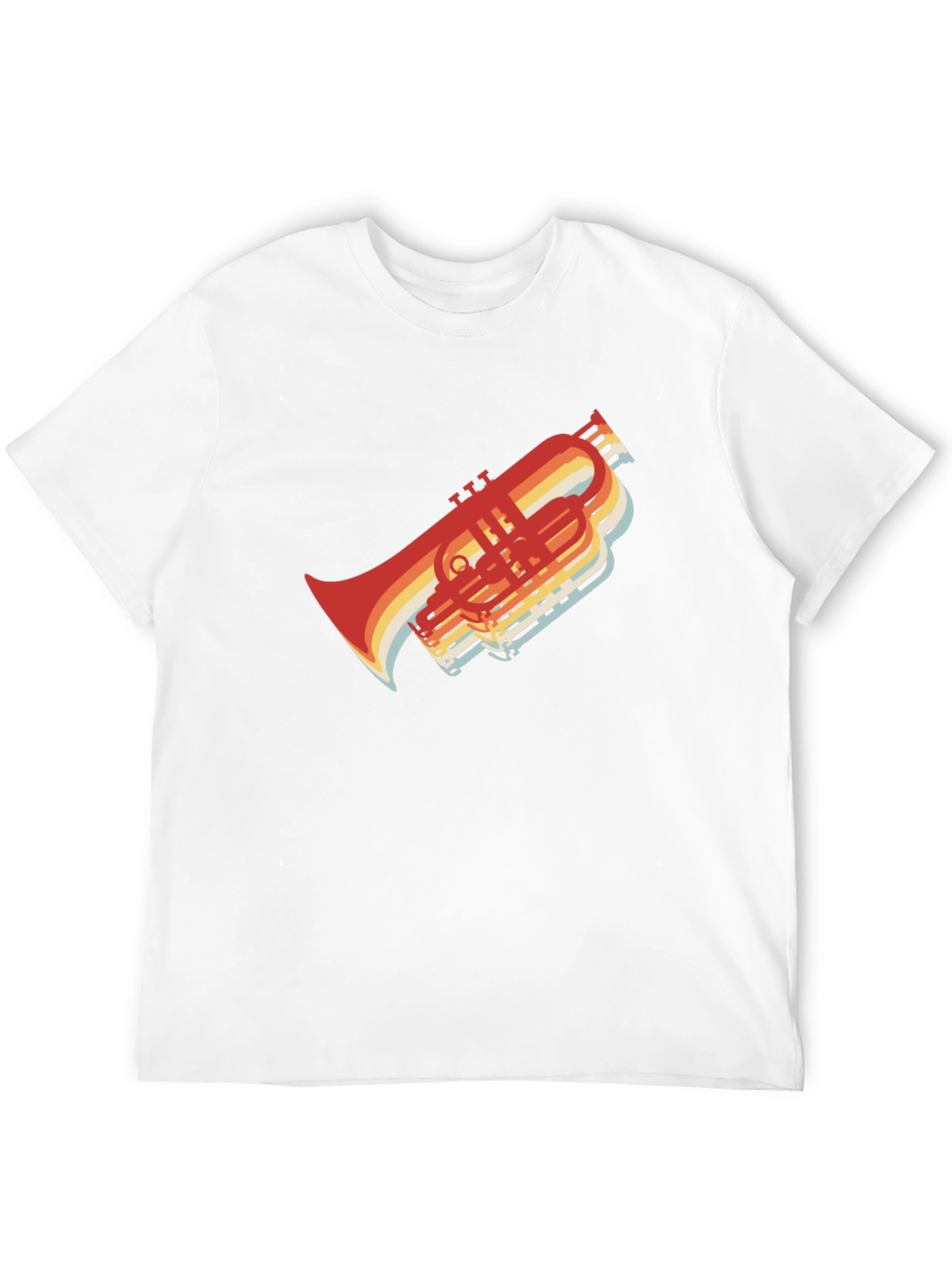 Retro Trombone T-Shirt - Musicians Style