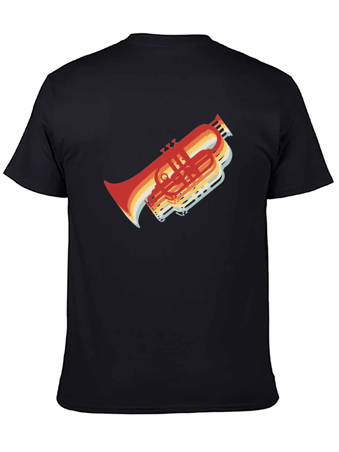 Retro Trombone T-Shirt - Musicians Style