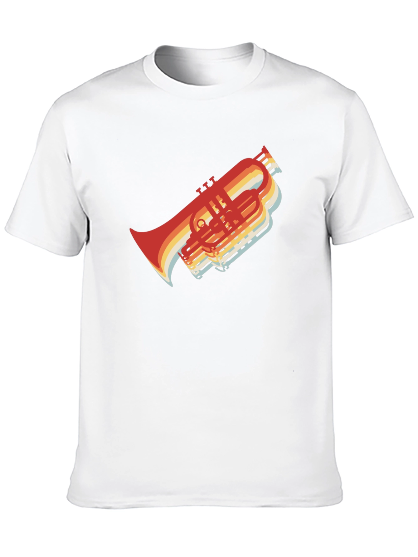 Retro Trombone T-Shirt - Musicians Style