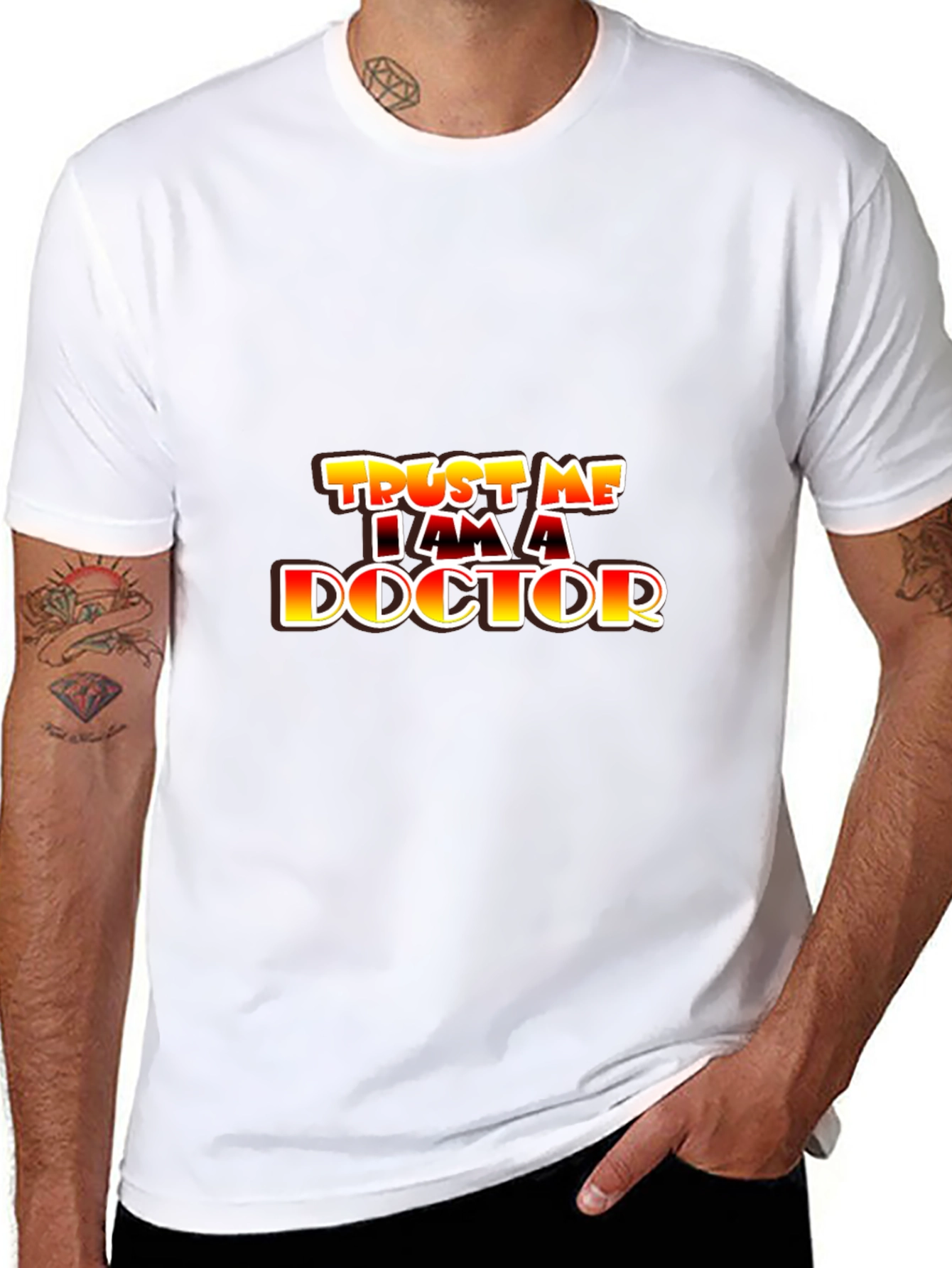 Trust Me Im A Doctor Black T-Shirt