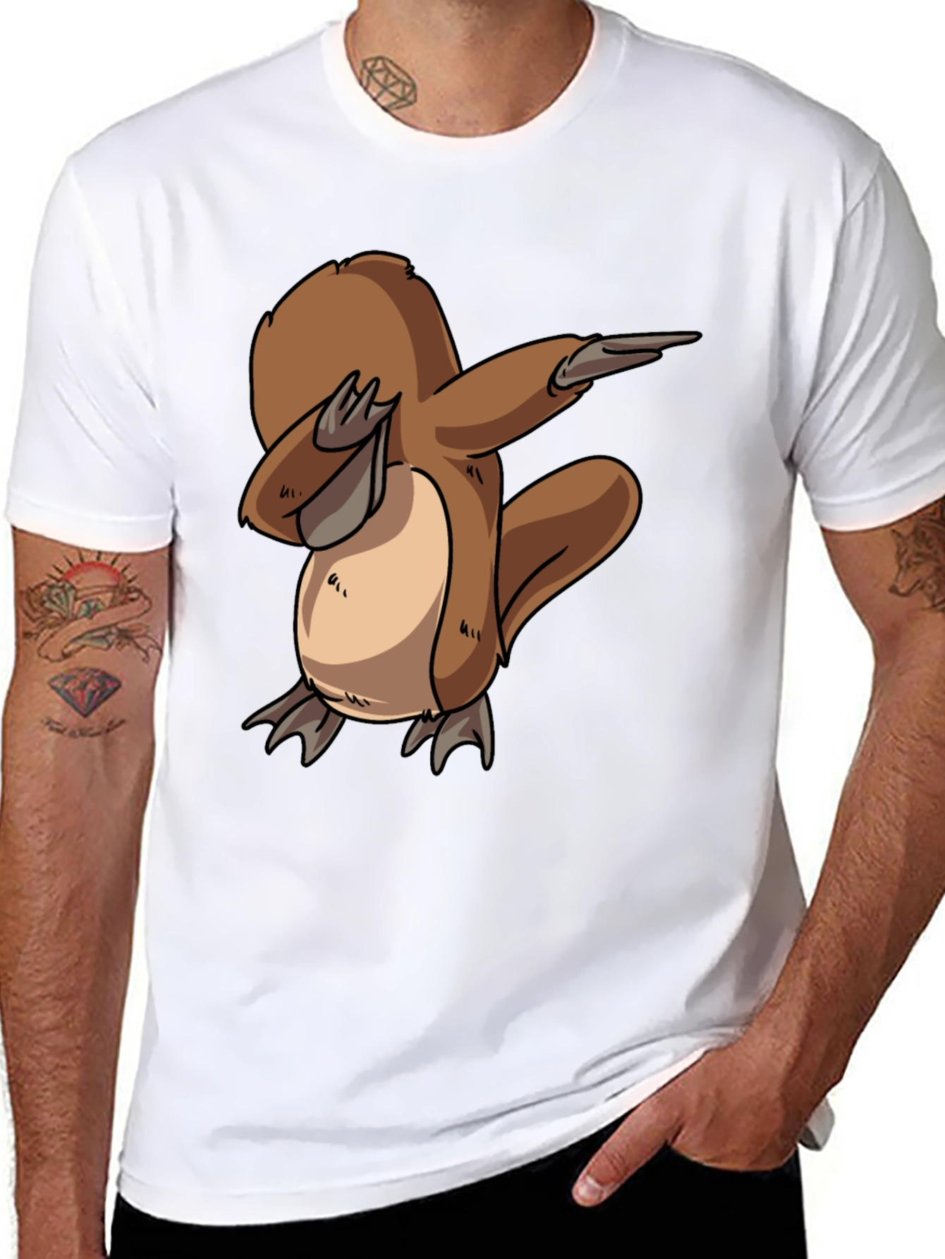Dabbing Platypus Graphic Tee - Unisex