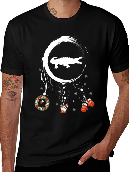 Christmas Alligator Dreamcatcher T-Shirt