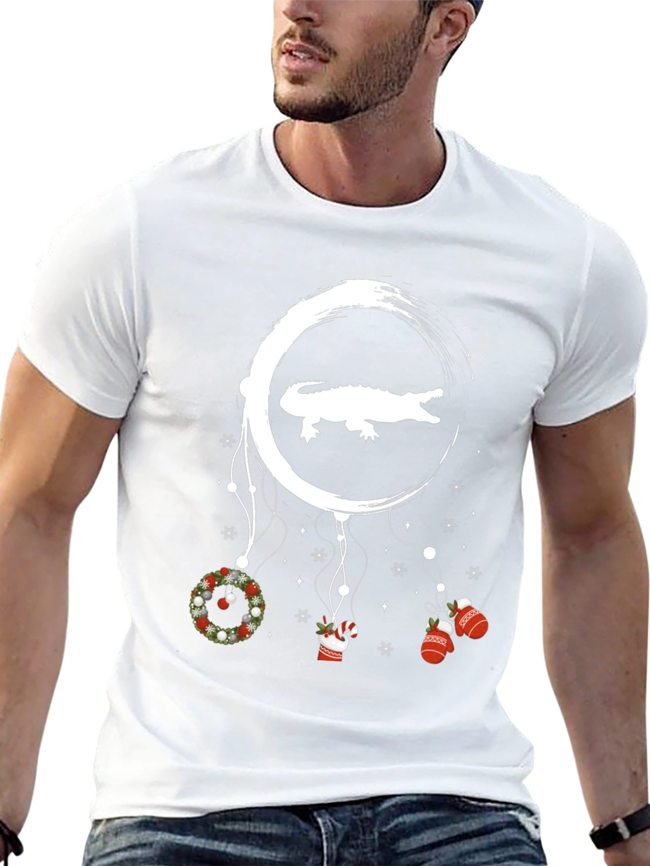 Christmas Alligator Dreamcatcher T-Shirt