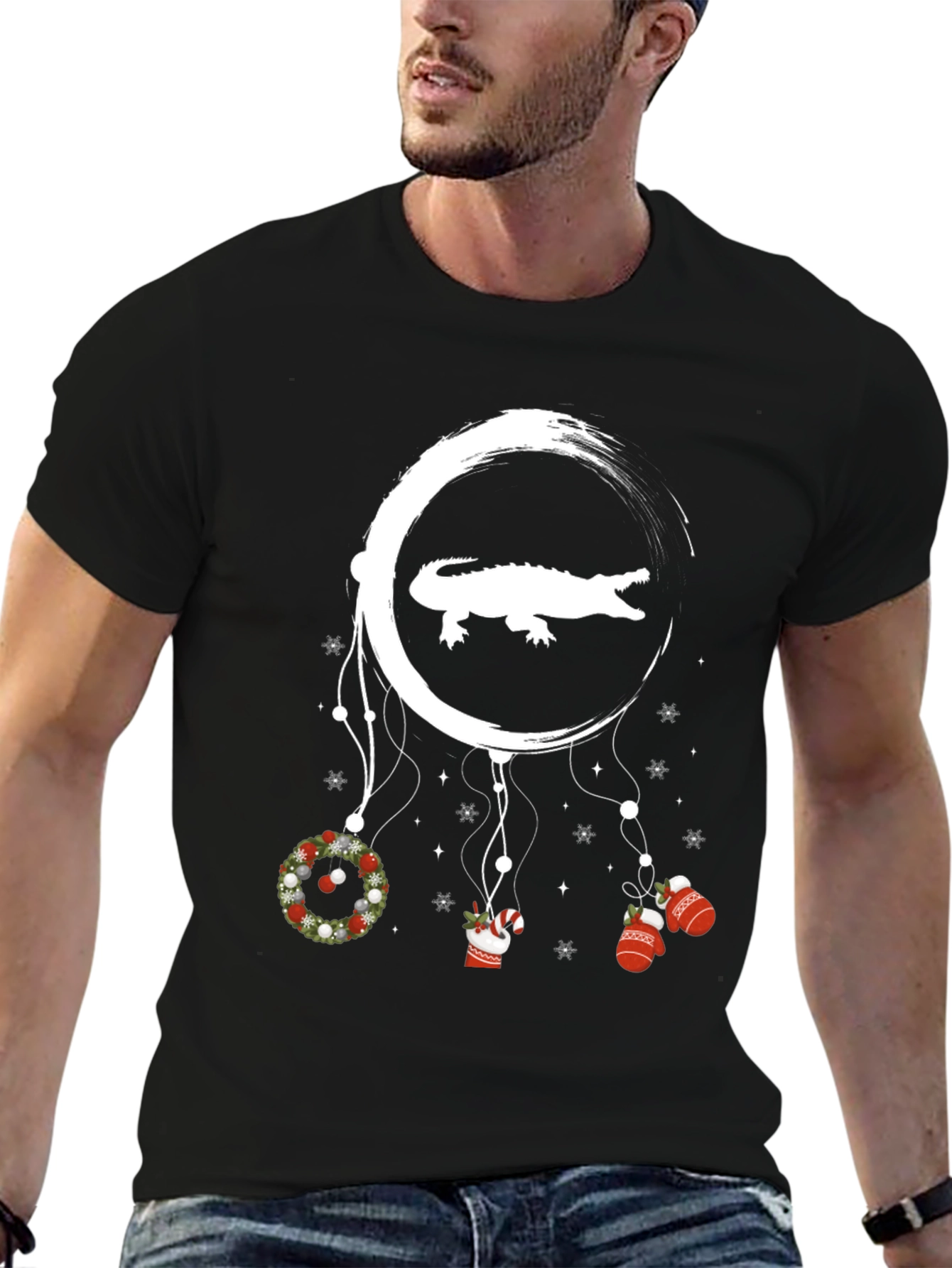 Christmas Alligator Dreamcatcher T-Shirt